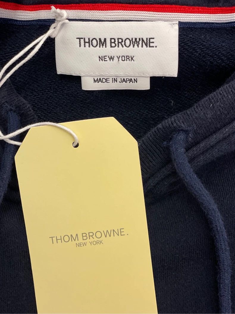 Thom Browne Thom browne Dark blue four-striped zipper jacket 2504-Nexta Size US M / EU 48-50 / 2 - 6 Thumbnail