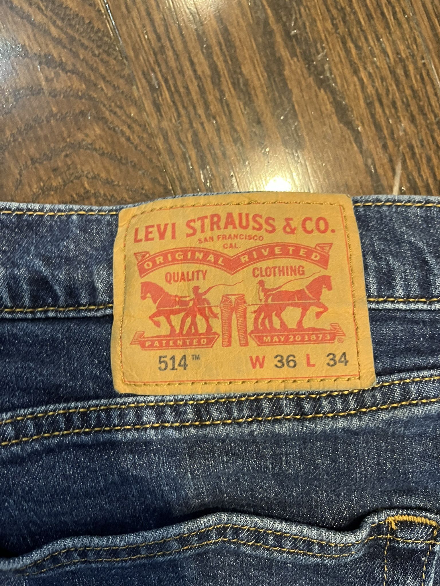 Levi's Levi’s 514 Straight Fit Jeans W36 L34 Size US 36 / EU 52 - 3 Thumbnail