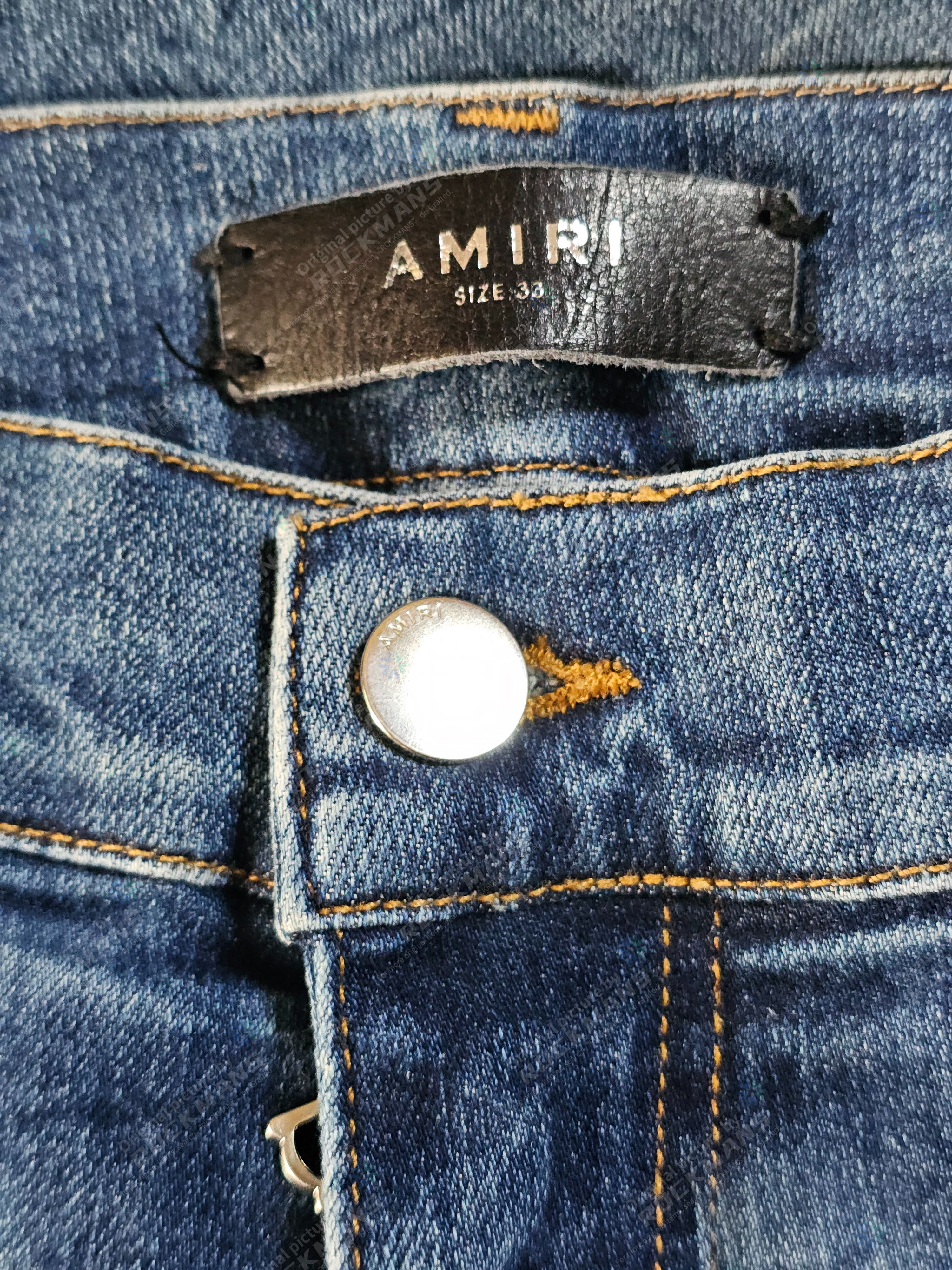 Amiri AMIRI Ripped Distressed Jeans Size 33 Size US 33 - 6 Thumbnail