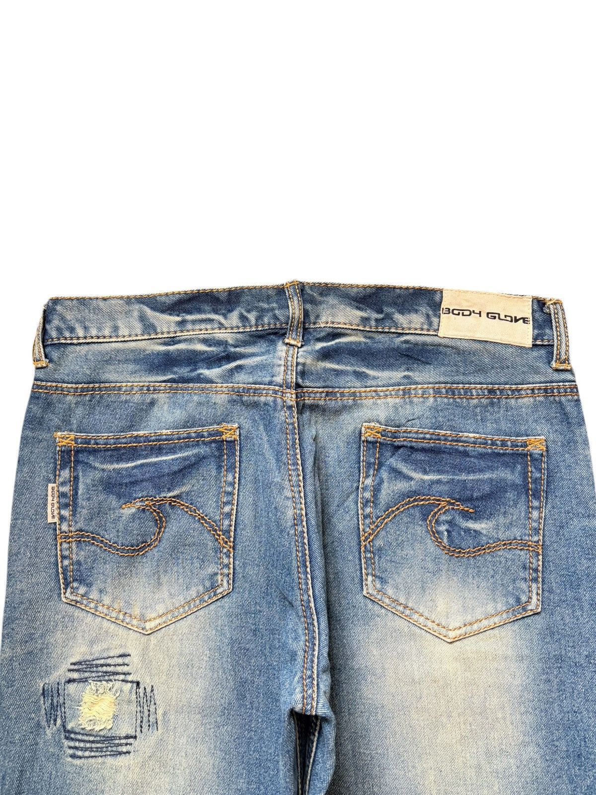 Body Glove Vintage Body Glove Printed Distressed Flare Jeans Size US 33 - 4 Thumbnail