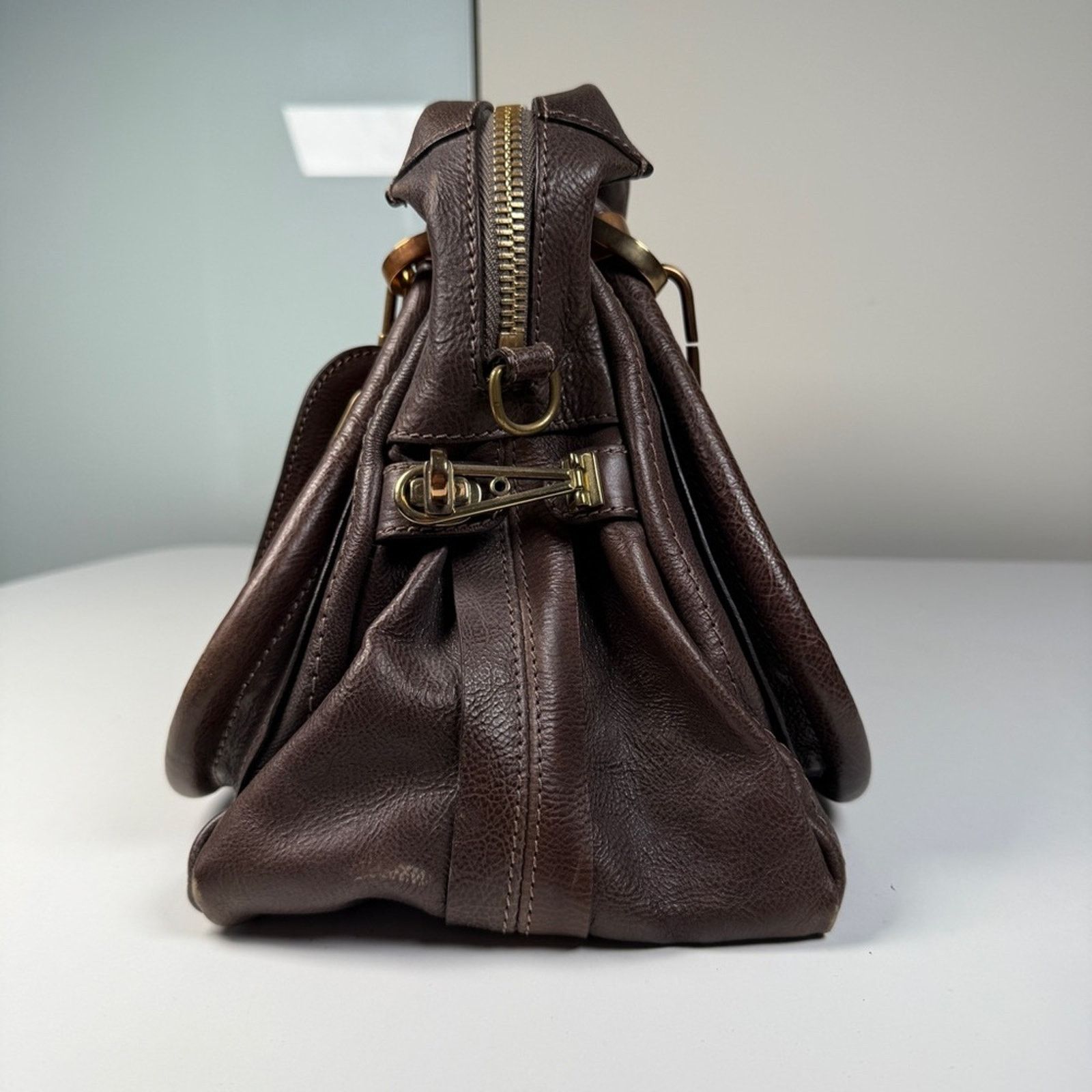 Chloe Chloé Paraty Brown Leather Tote Size ONE SIZE - 5 Thumbnail