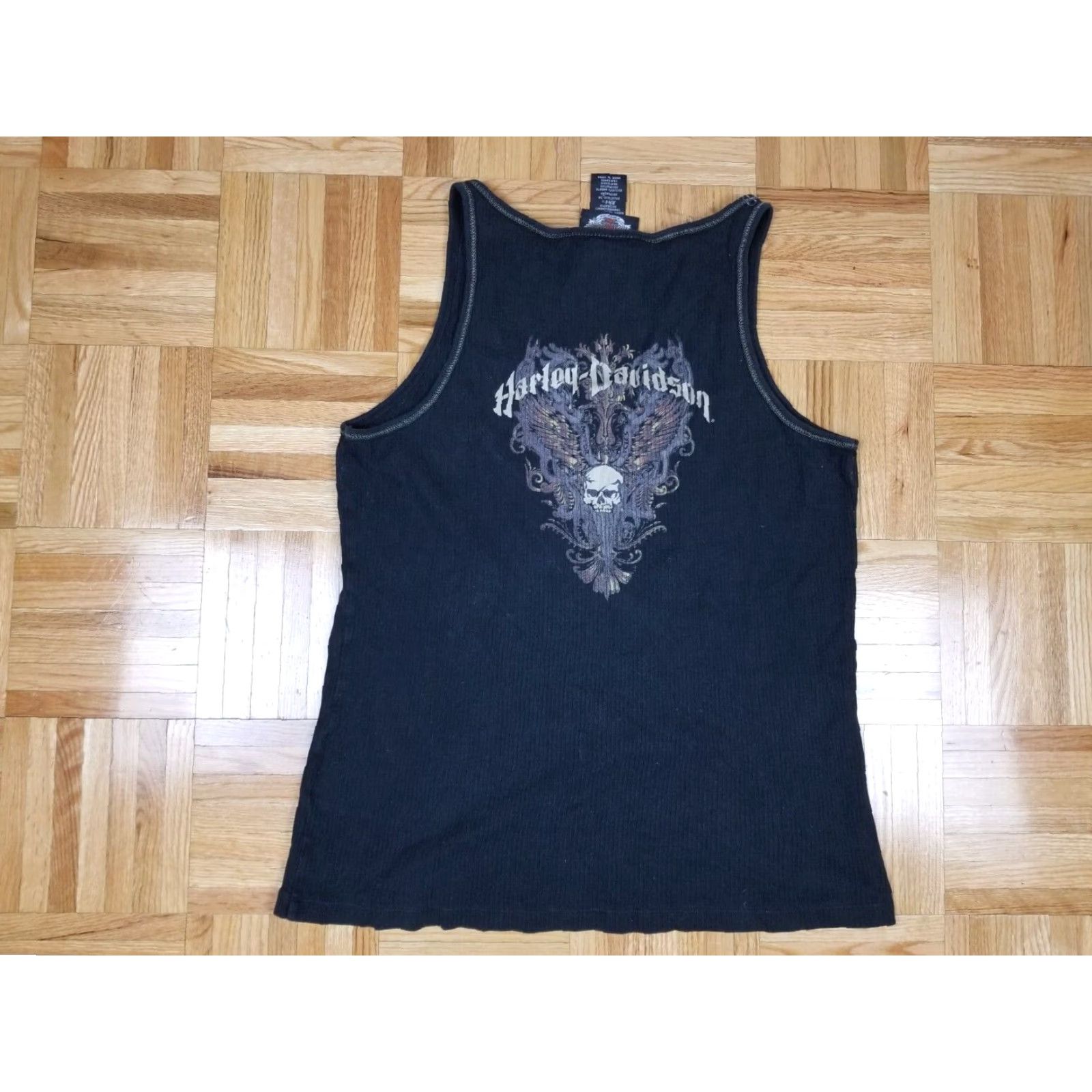 Harley Davidson VINTAGE Harley-Davidson Sturgis Motorcycle Tank Top XLarge Tank Womens XS? No size confusion? XL. Size XL / US 12-14 / IT 48-50 - 4 Thumbnail