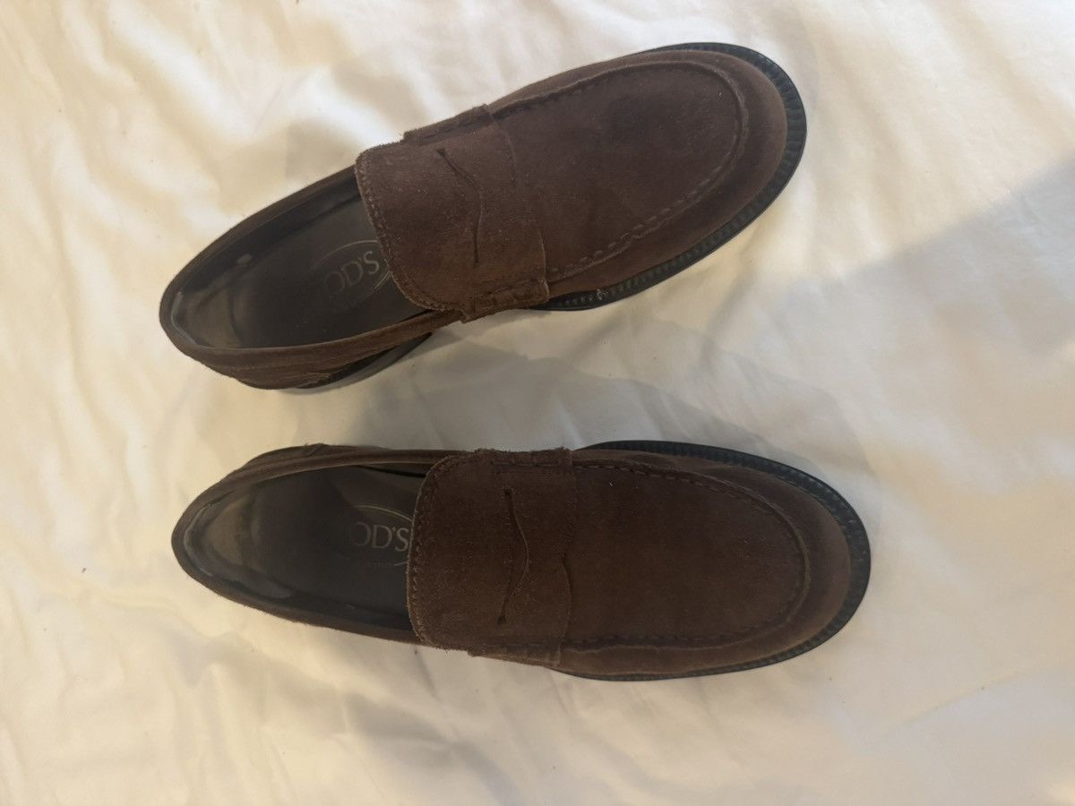 Tod's Tods Brown Suede Loafer size 7 Size US 7 / EU 40 - 2 Thumbnail