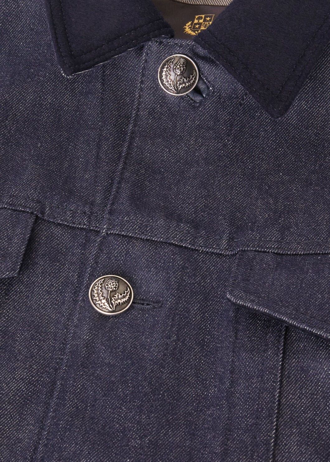 Loro Piana o1srvl11e0825 FAO4183 Coralie Trucker Jacket in Blue Size M / US 6-8 / IT 42-44 - 8 Thumbnail