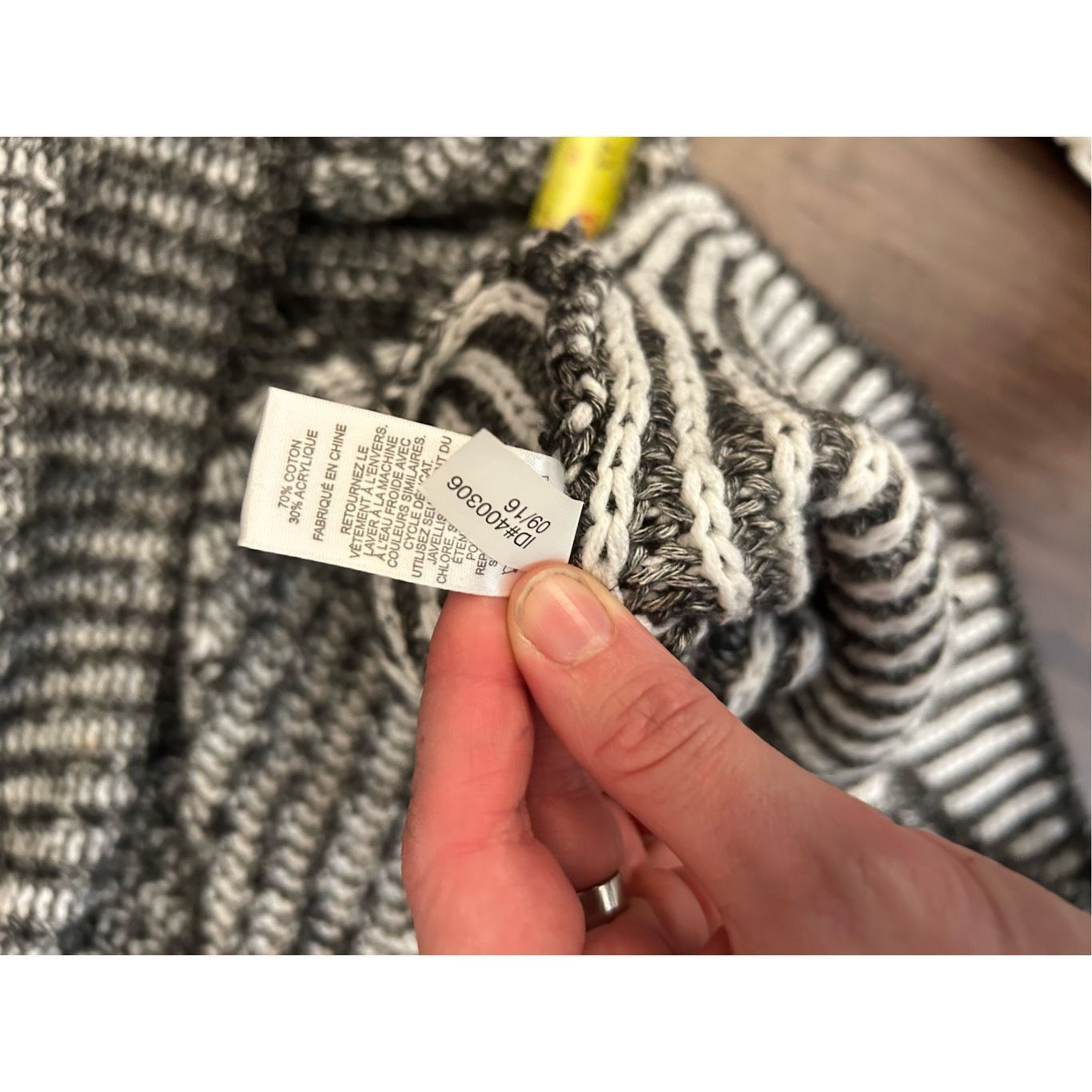 Express Express Gray Cotton Blend Knit Turtleneck Pullover Sweater, Size XS / US 0-2 / IT 36-38 - 7 Thumbnail