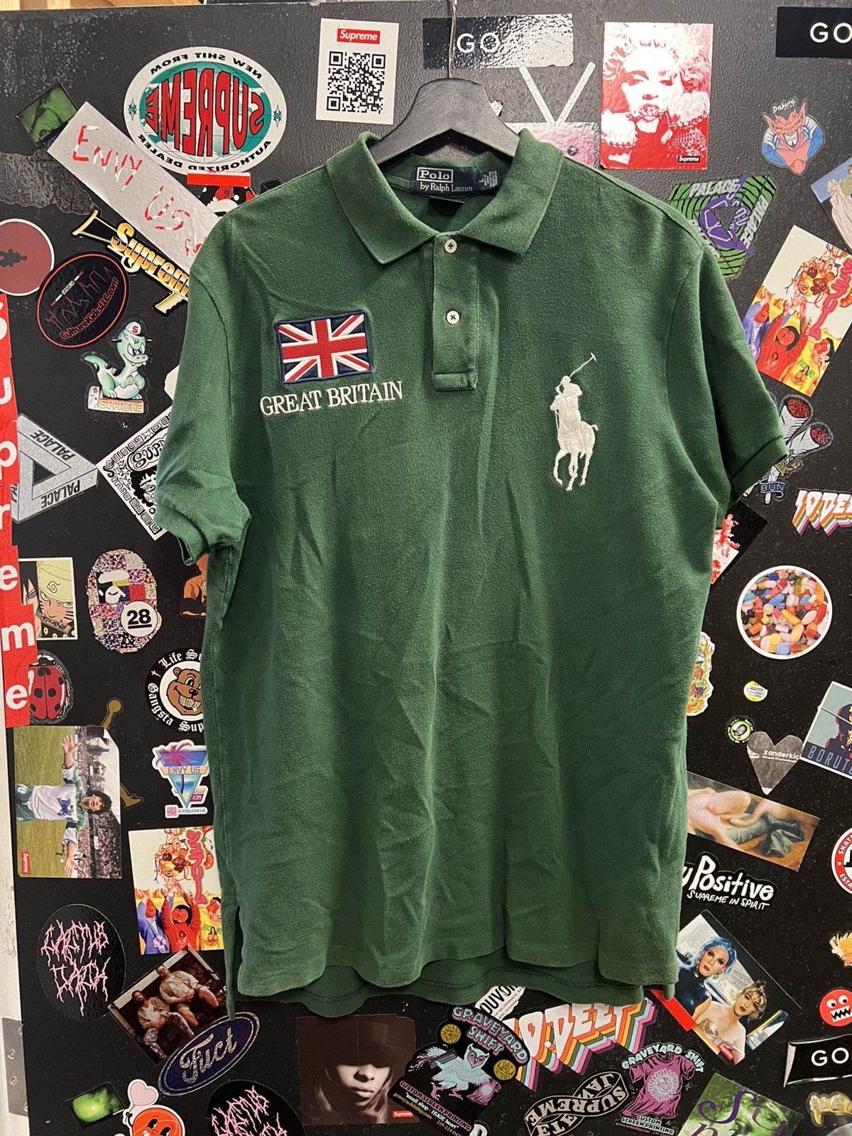 Polo Ralph Lauren Vintage Polo Ralph Lauren Great Britain Polo Shirt Size US L / EU 52-54 / 3 - 1 Thumbnail