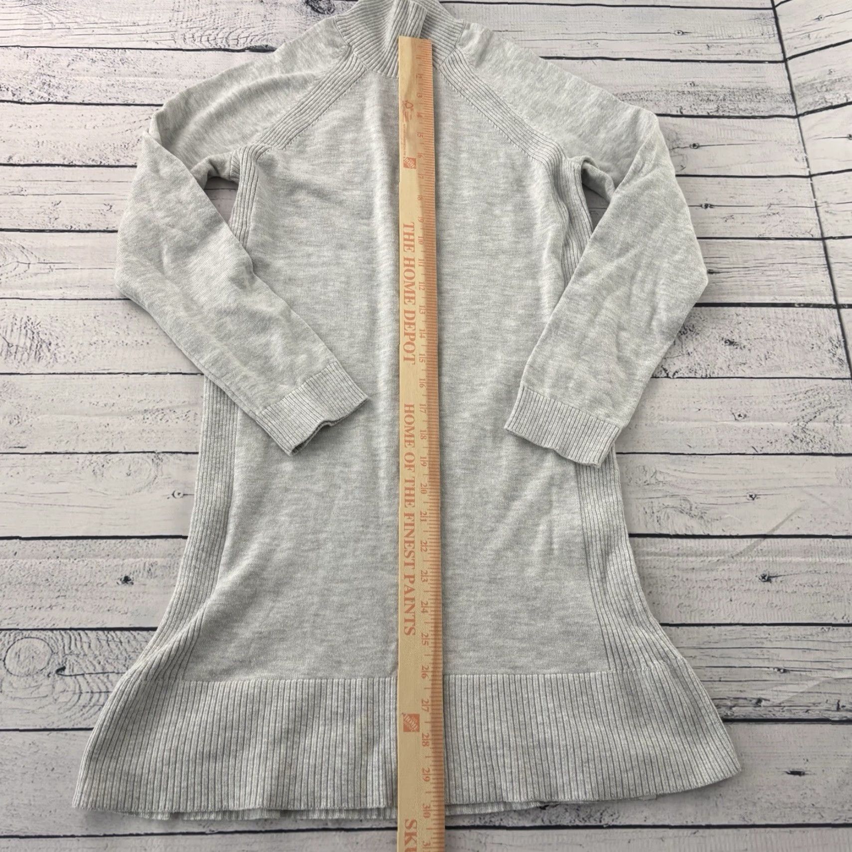 Lululemon Lululemon Mock Neck Cotton Silk Blend Long Sleeve Sweater Top Women's 4 Gray Pullover Size S / US 4 / IT 40 - 3 Thumbnail