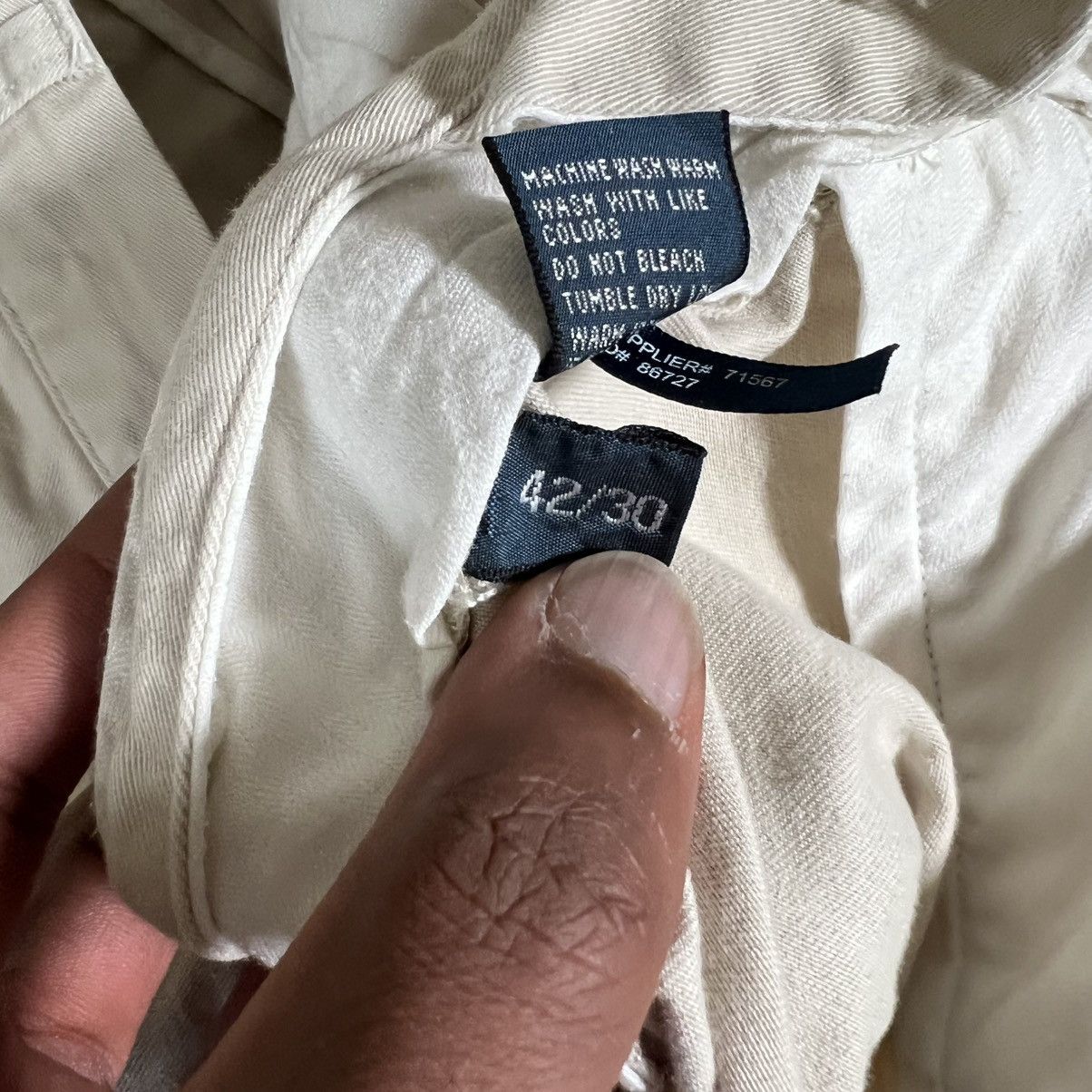 Polo Ralph Lauren Polo Ralph Lauren Ethan Pants Khaki Flat Classic Fit Pony Size US 38 / EU 54 - 5 Thumbnail