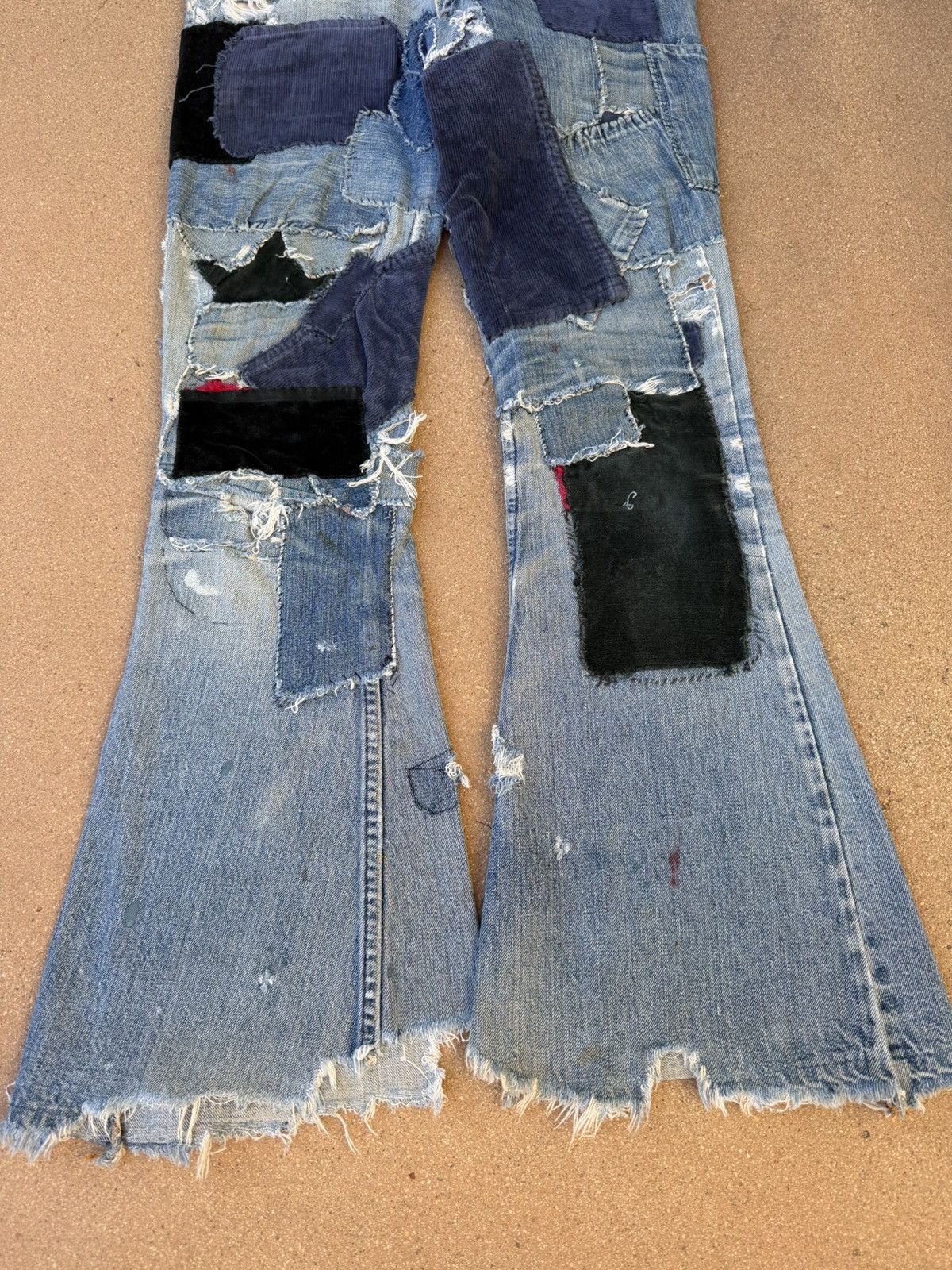 Levi's Vtg 70’s Levi’s 684 Orange Tab Bellbottom Hippie Jeans 30x30 Size US 30 / EU 46 - 3 Thumbnail