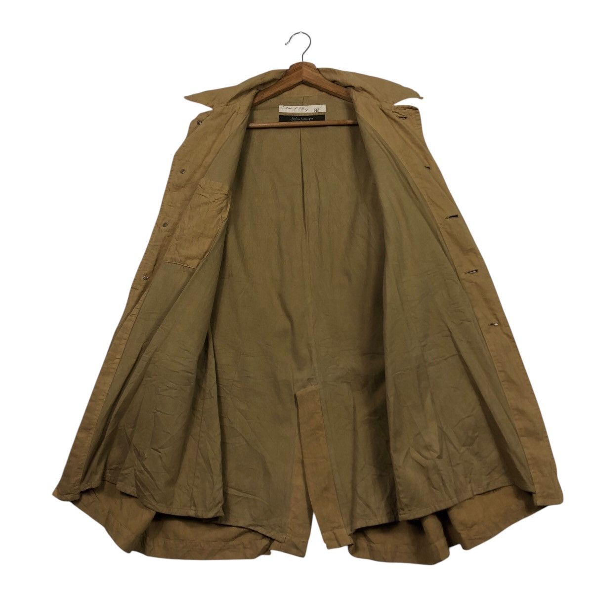 Japanese Brand Rare Jardin Botanique Japanese Artisan Linen Mac Coat Size US M / EU 48-50 / 2 - 15 Thumbnail