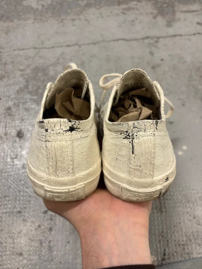 Maison Margiela 2012 Maison Margiela Converse White Painted Sneakers Size US 7.5 / IT 37.5 - 7 Thumbnail