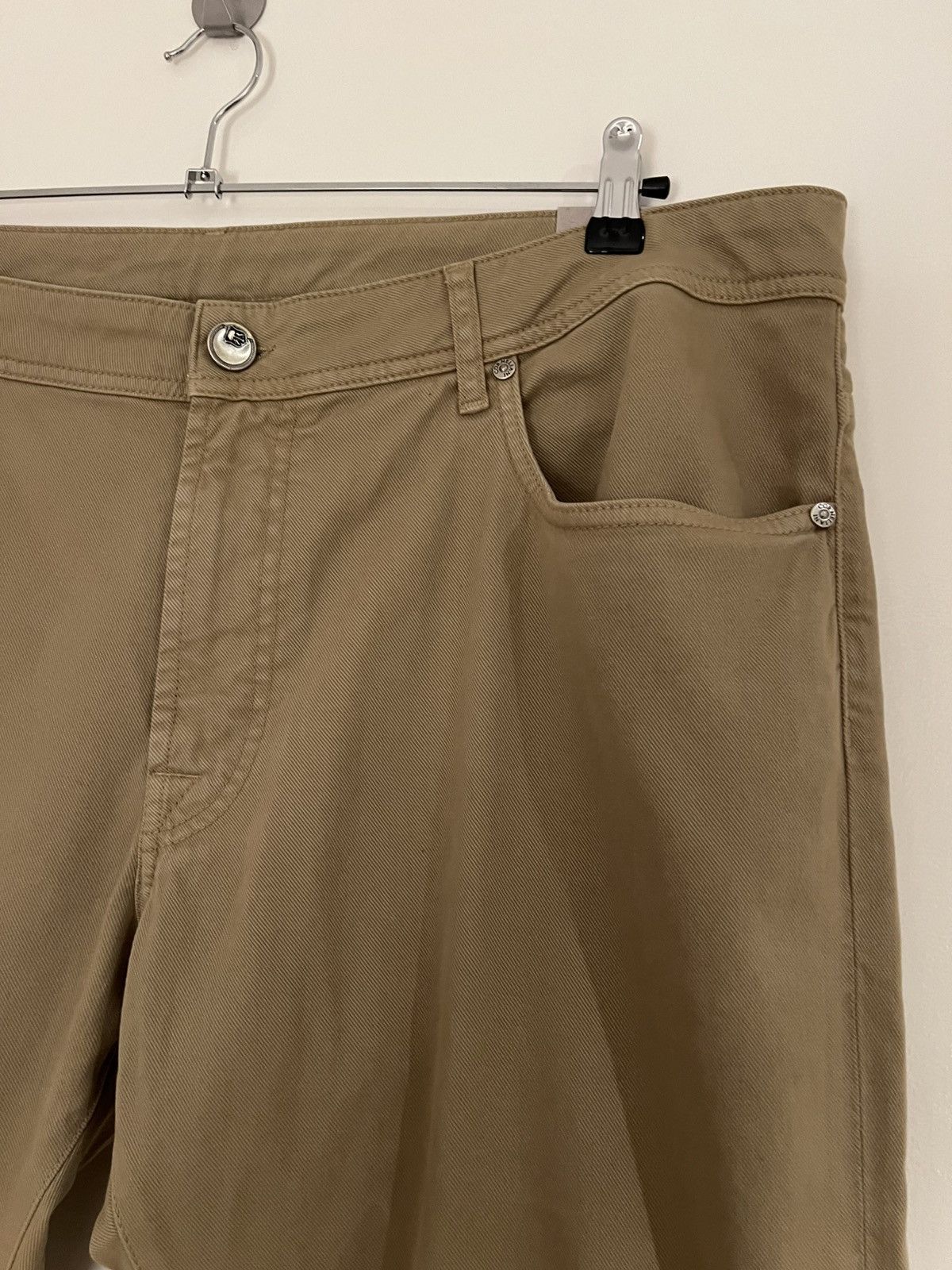 Corneliani CORNELIANI Dyed Beige 40 Regular stretch-denim blend jeans Size US 40 / EU 56 - 7 Thumbnail