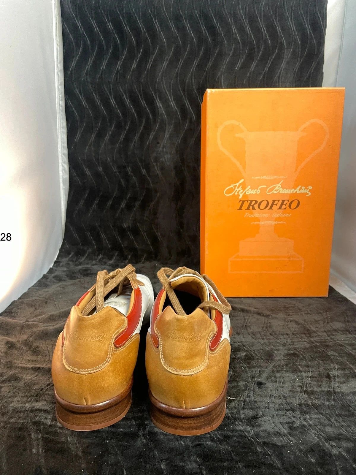 TROVE Trofeo Brown White Shoes Size US 14 / EU 47 - 2 Thumbnail