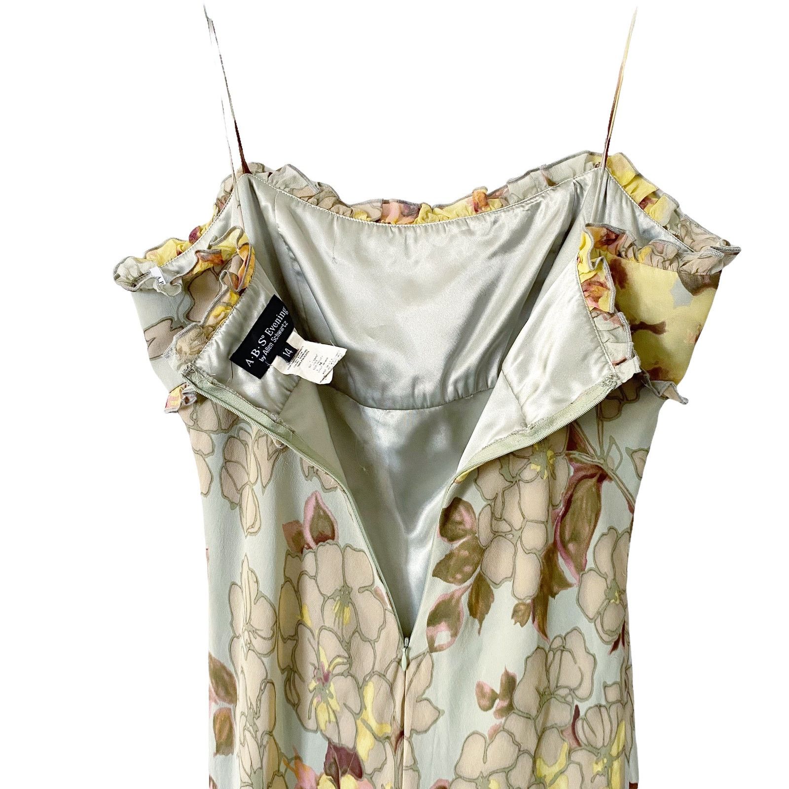Vintage Vintage ABS Empire Waist Floral Y2K Maxi Dress Size XL / US 12-14 / IT 48-50 - 5 Thumbnail