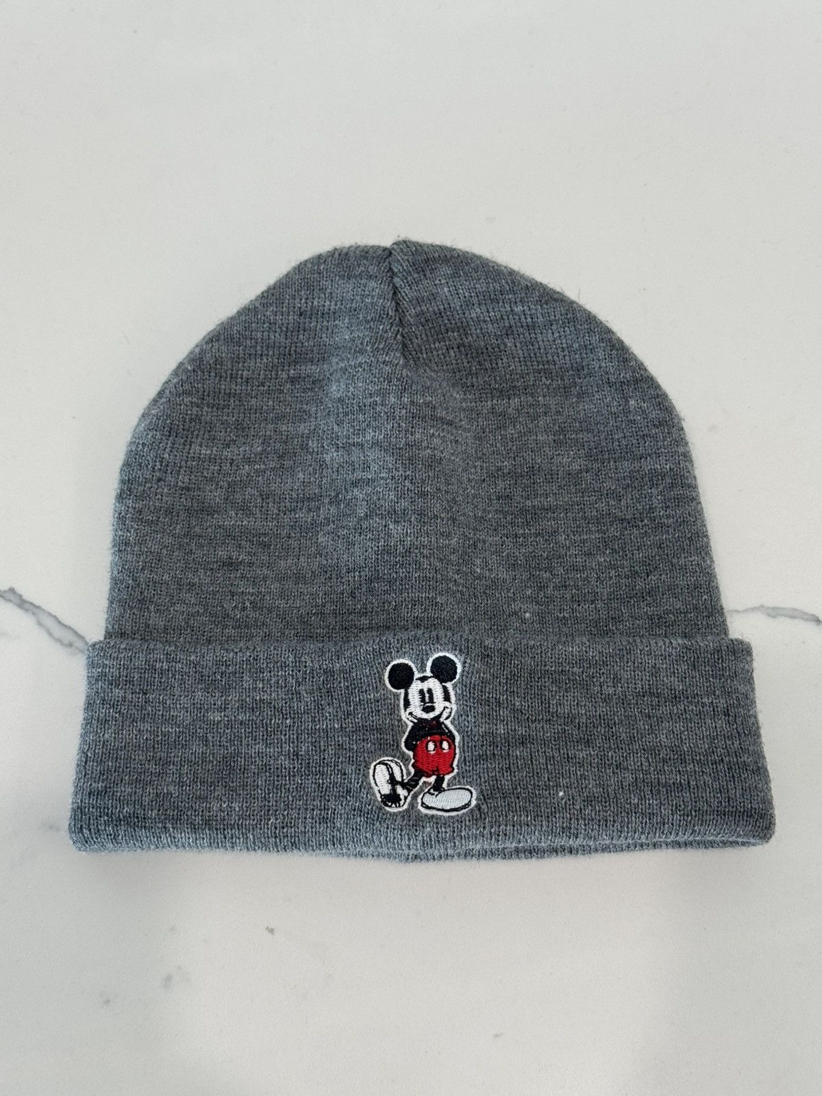 Disney Disney Mickey Mouse Beanie Hat Unisex Gray Size ONE SIZE - 2 Thumbnail
