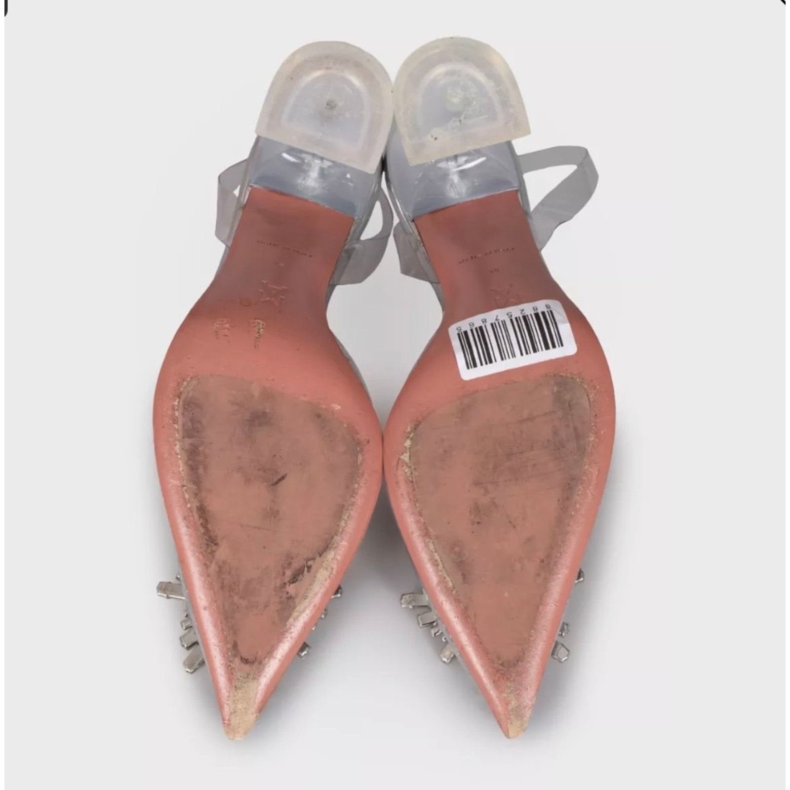 Amina Muaddi Amina Muaddi Begum Clear Slingbacks - Size 38 Size US 8 / IT 38 - 5 Thumbnail