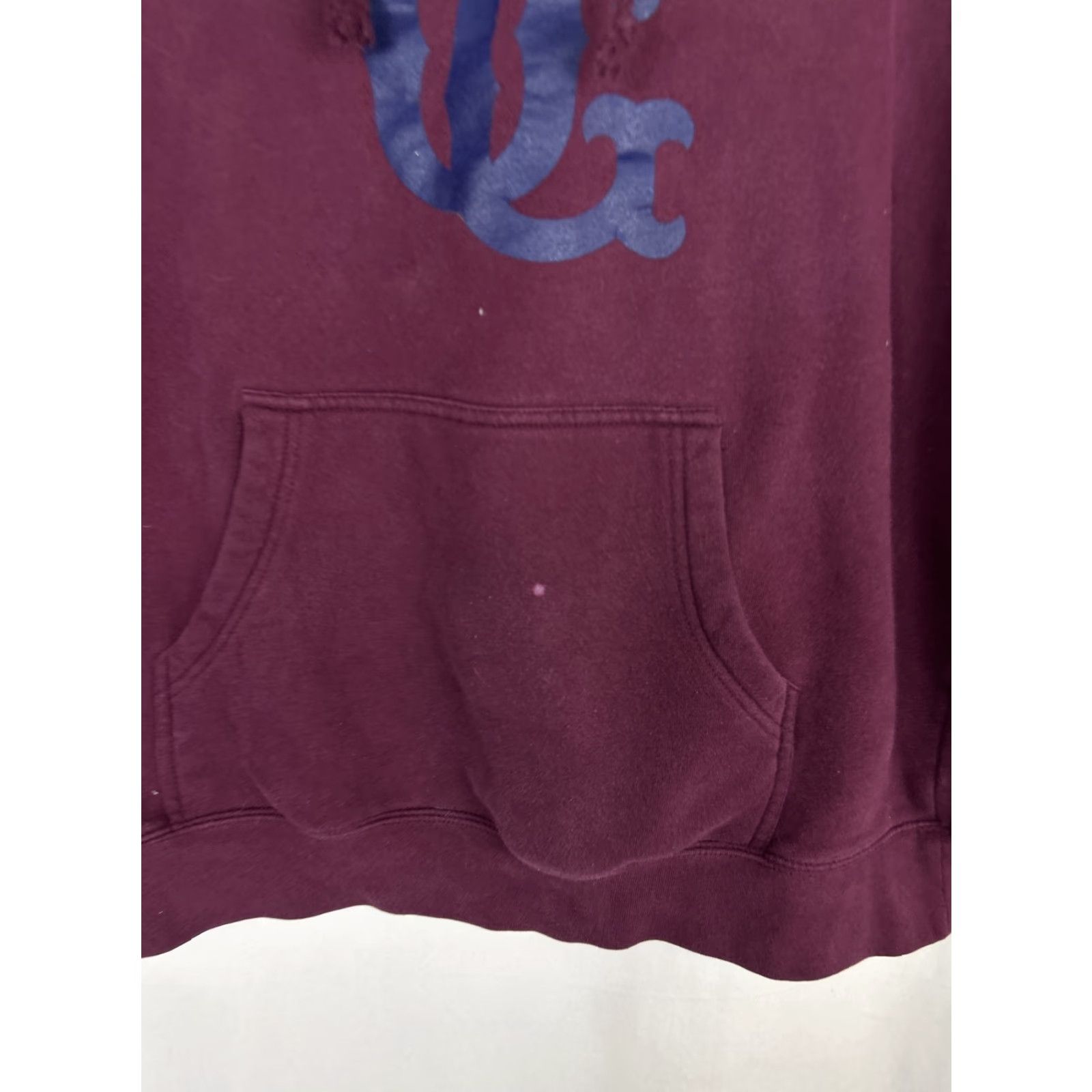 Obey VINTAGE Obey Hoodie - Mens Large Pullover Maroon “OG” Bleach Stain Back Stain Red Cotton Blend Size US L / EU 52-54 / 3 - 5 Thumbnail