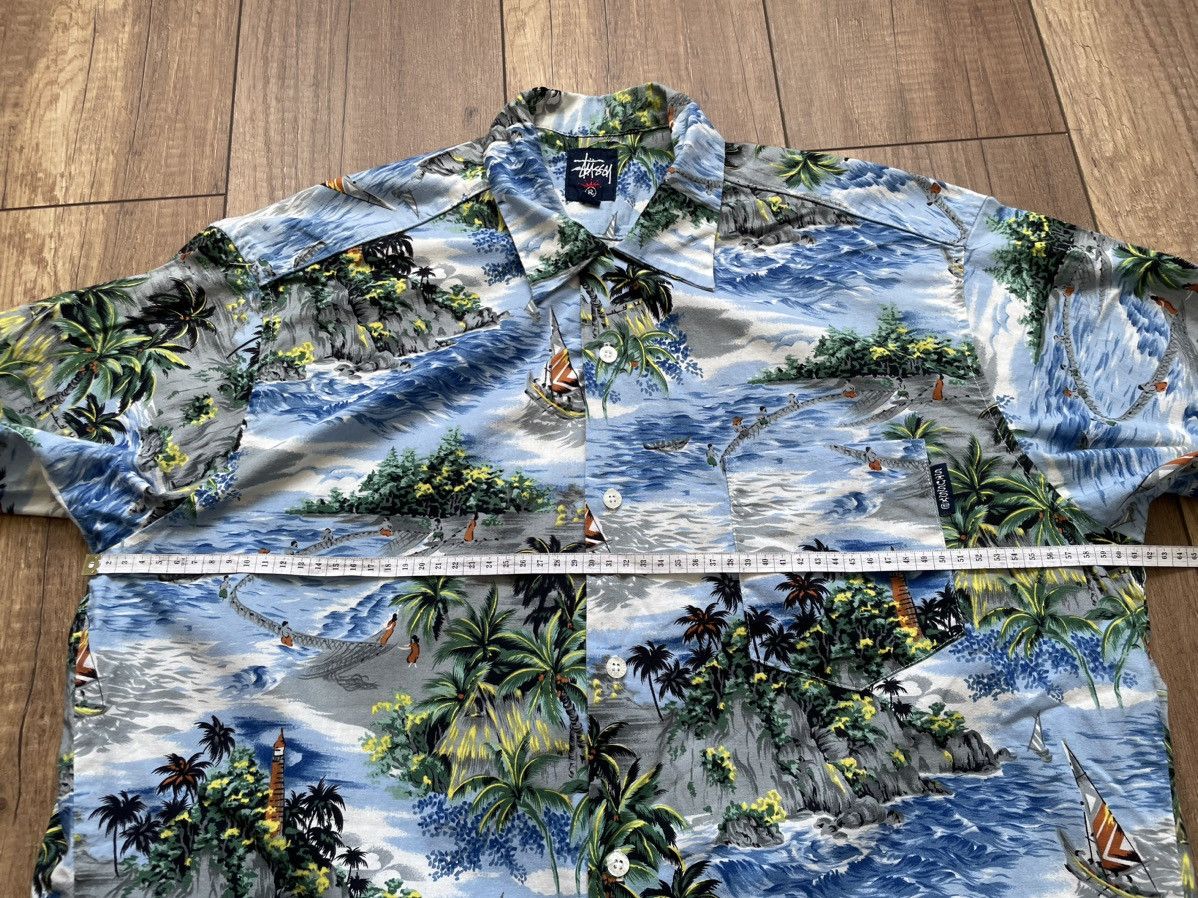 Stussy × Vintage Stussy Hawaiian Regular L Vintage Casual Shirts Size US L / EU 52-54 / 3 - 12 Thumbnail