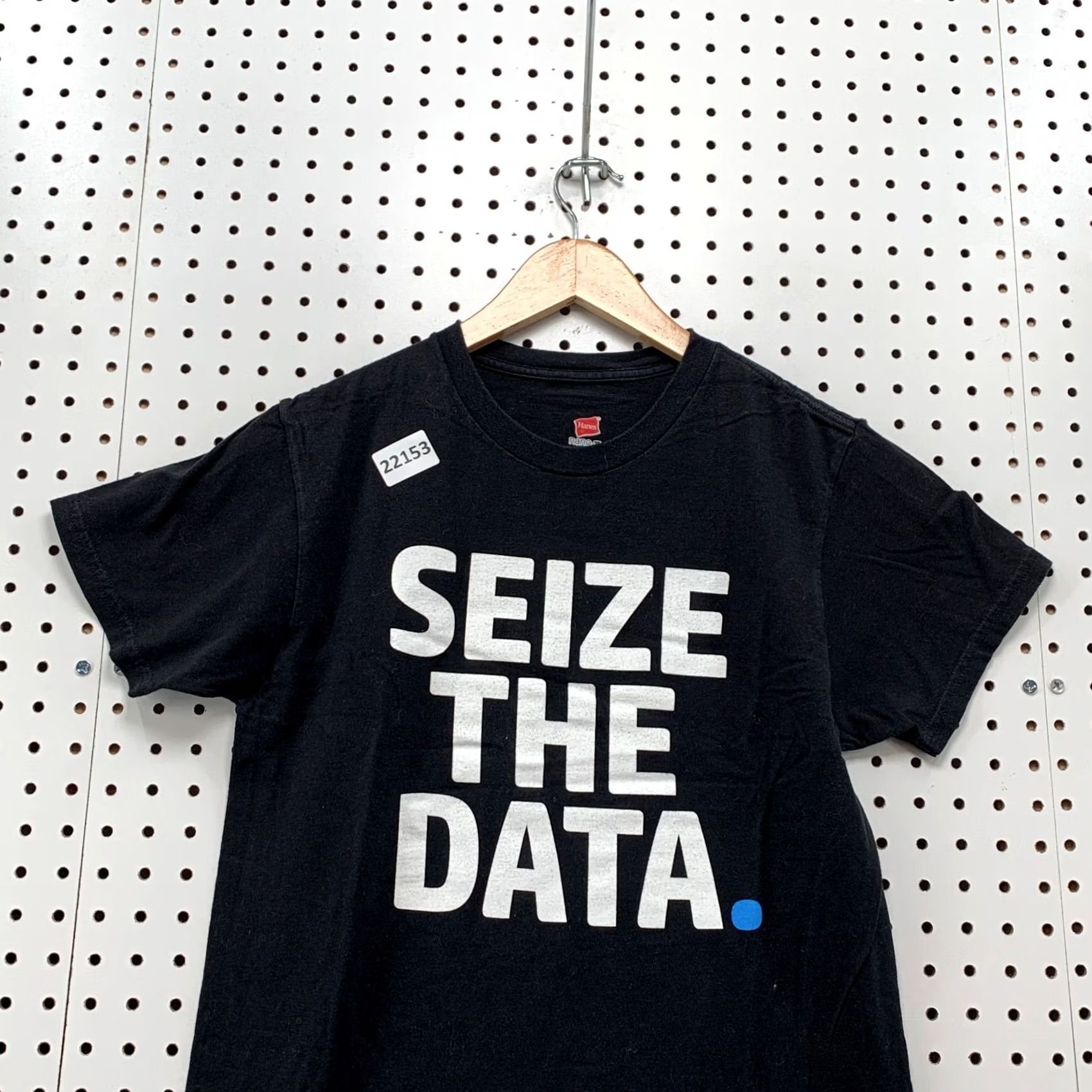 Hanes Seize The Data Shirt Black Mens Adult S Computer TEE Short Sleeve Size US S / EU 44-46 / 1 - 7 Thumbnail