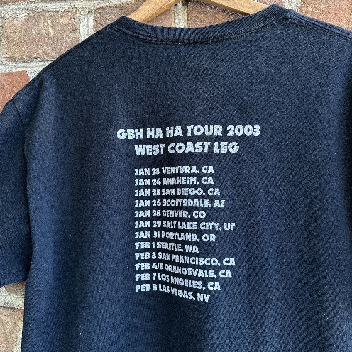 Band Tees 2003 GBH Ha Ha Tour Band T-shirt Punk RocknRoll Merch Metal Size US L / EU 52-54 / 3 - 8 Thumbnail