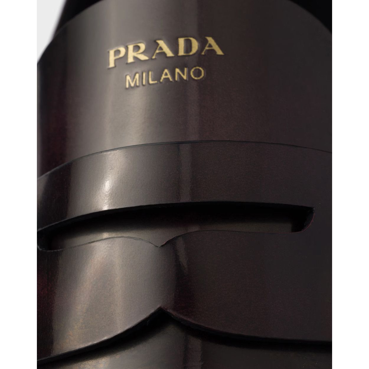 Prada PRADA $1220 Cordovan Brushed Leather Loafers New & Authentic Size US 6 / IT 36 - 5 Thumbnail