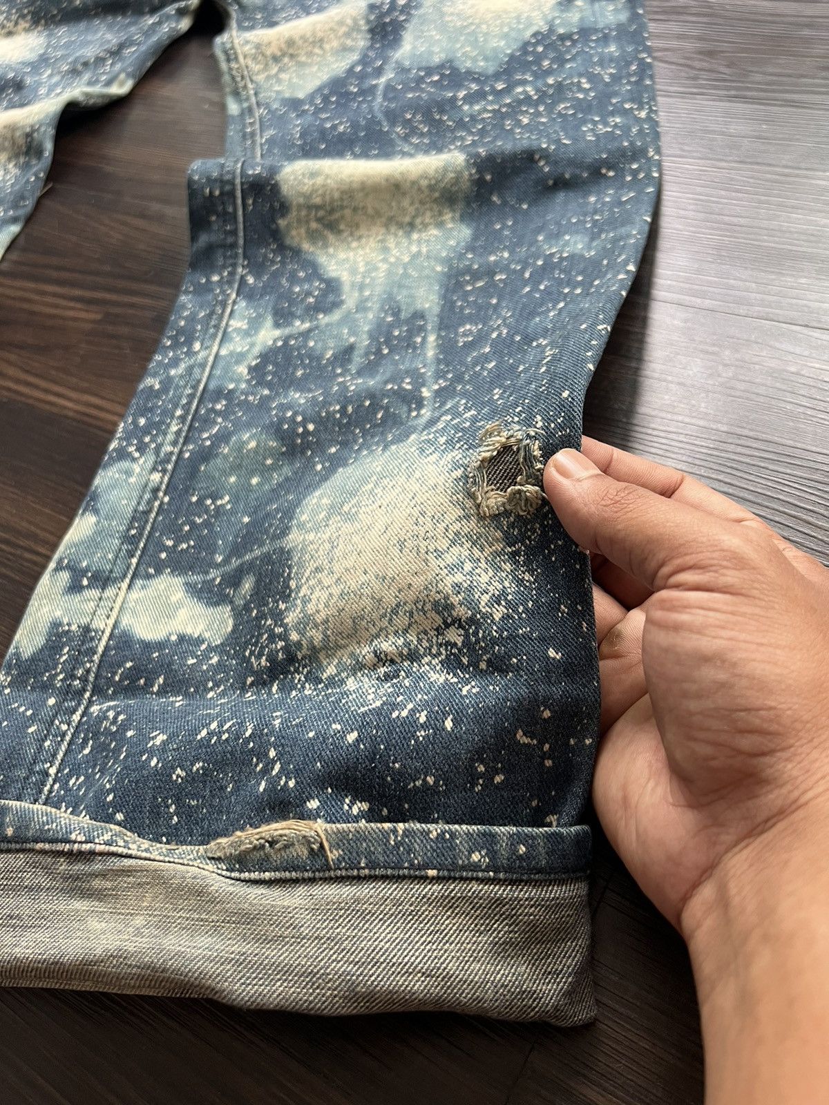 Issey Miyake × Lee 🔥Runway🔥 Issey miyake X Lee Splatter Paint denim - 33 Size US 34 / EU 50 - 14 Thumbnail