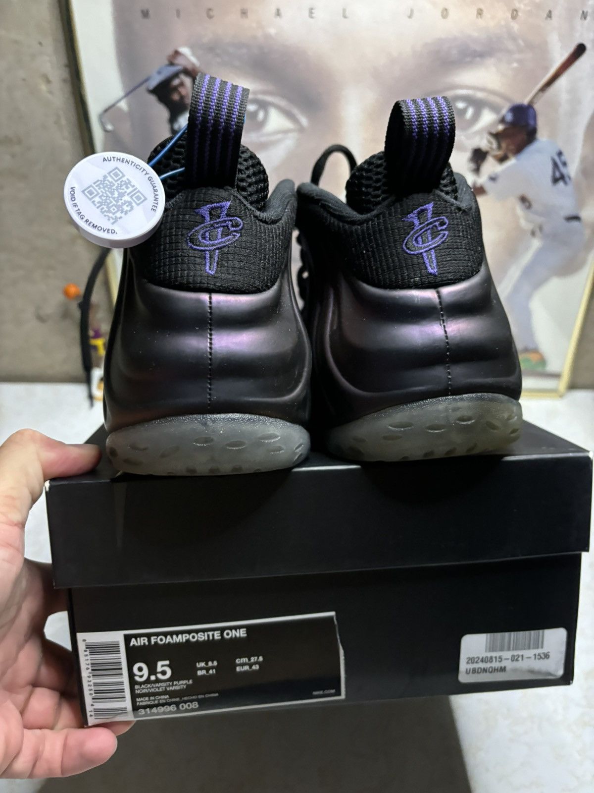 Jordan Brand Nike Foamposite ‘eggplant’ Size US 9.5 / EU 42-43 - 7 Thumbnail