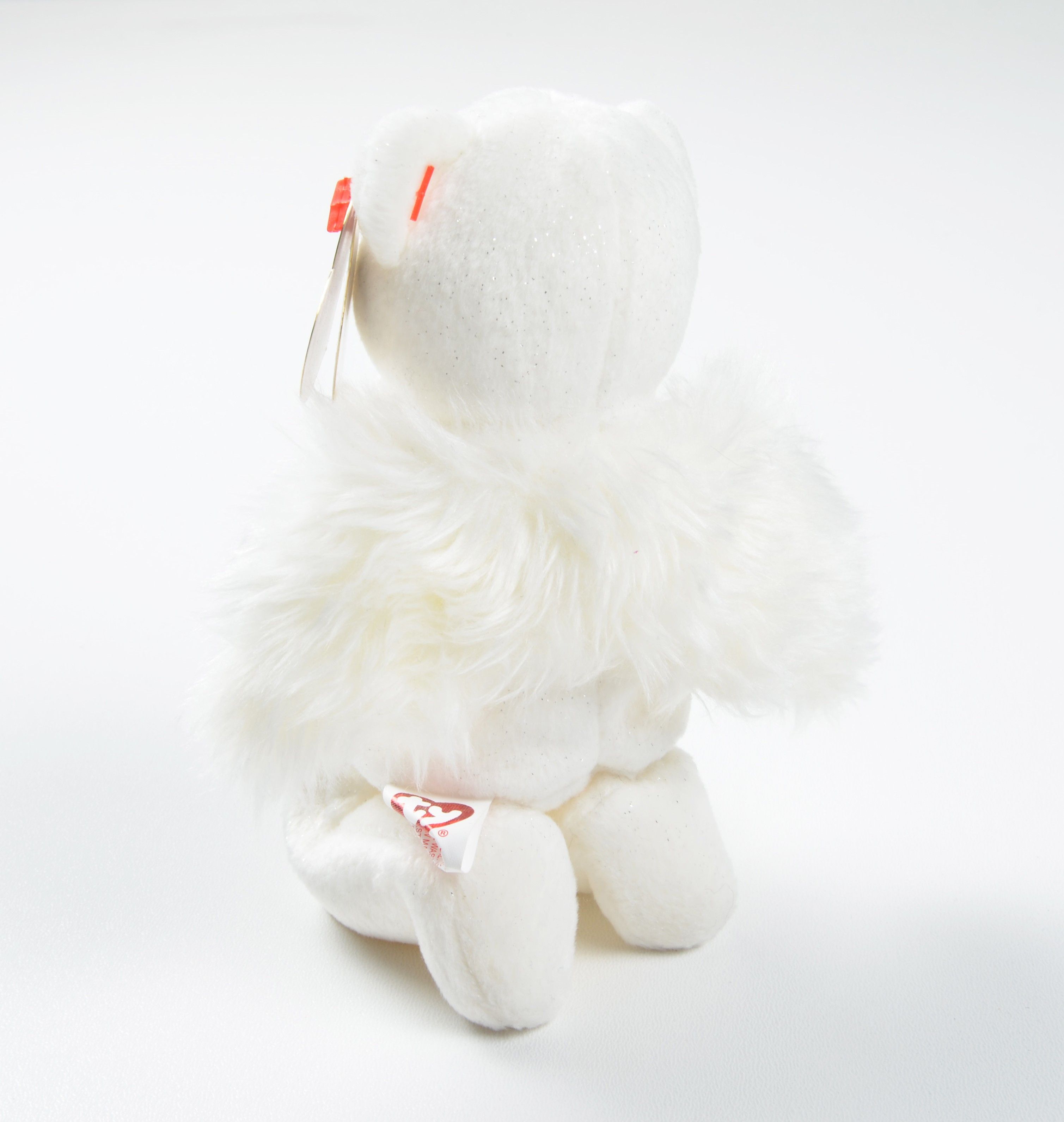 Vintage Ty Beanie Babies Blessed Bear 2002 White Angel Plush Size ONE SIZE - 3 Thumbnail