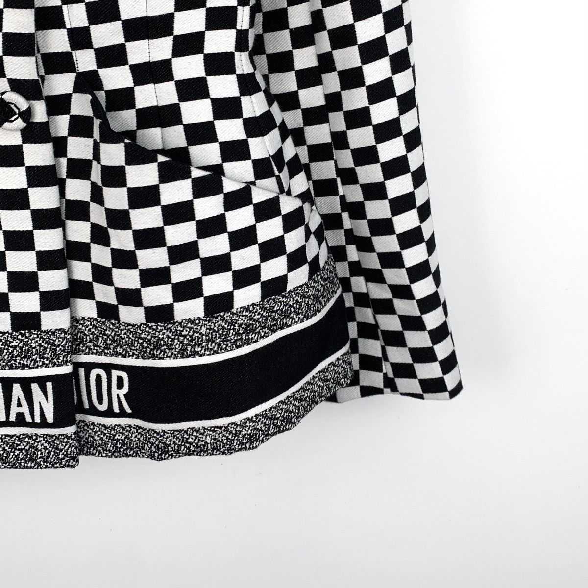 Dior Dior Colorblock Check Cotton Lapel Double Breasted Blazer Size XXS / US 00 / IT 34 - 5 Thumbnail