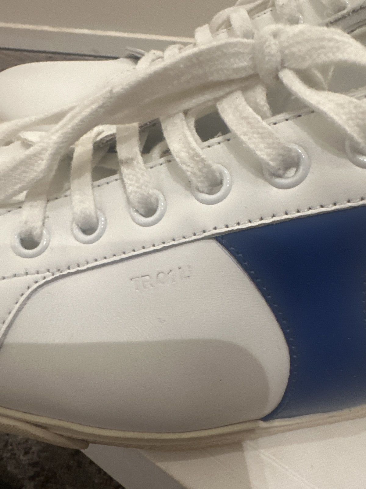 Celine Celine Triomphe Classic White/Blue Sneaker Size 45 Size US 12 / EU 45 - 6 Thumbnail