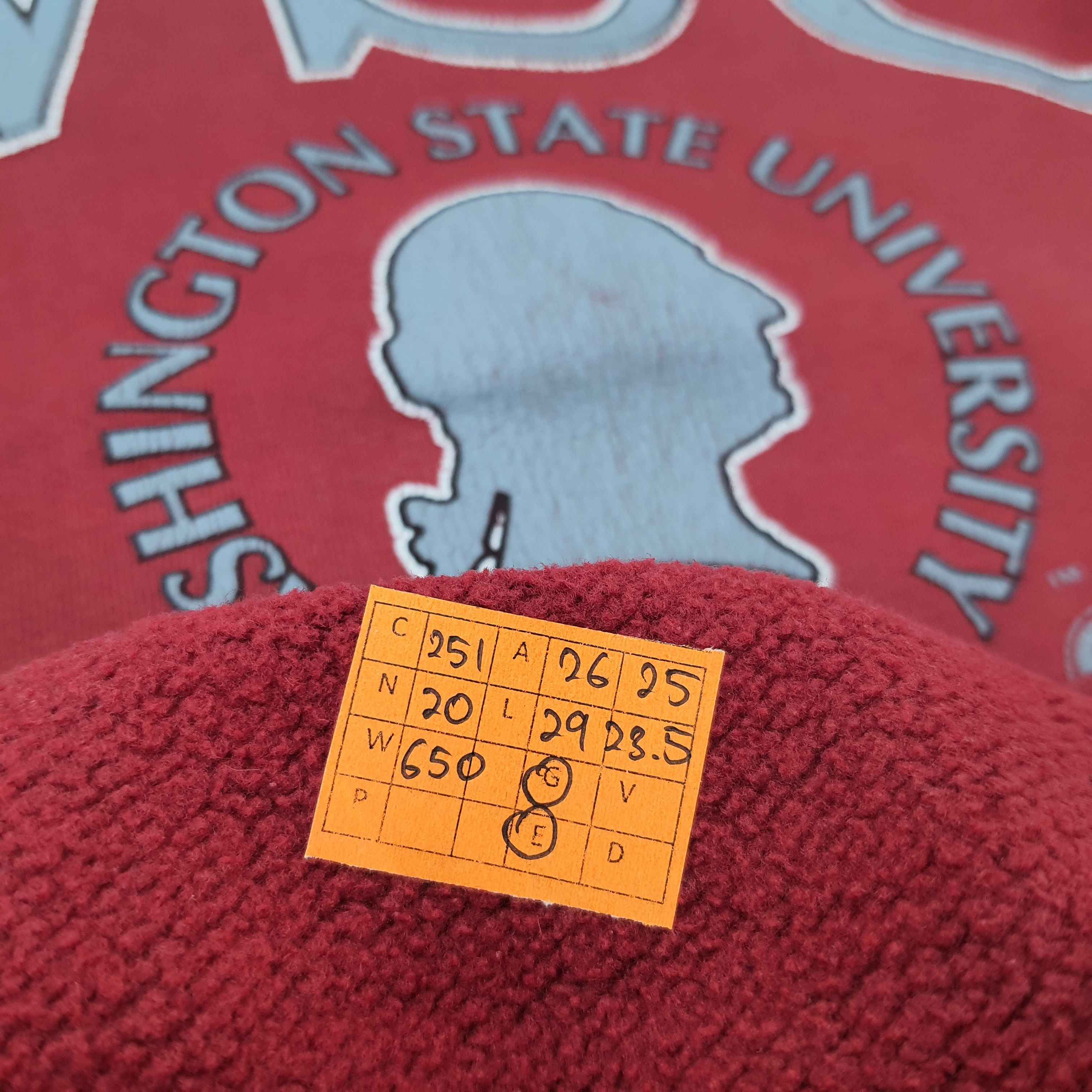 Vintage Vintage WSU Washington State University Sweatshirt C251N20 Size US XL / EU 56 / 4 - 8 Thumbnail