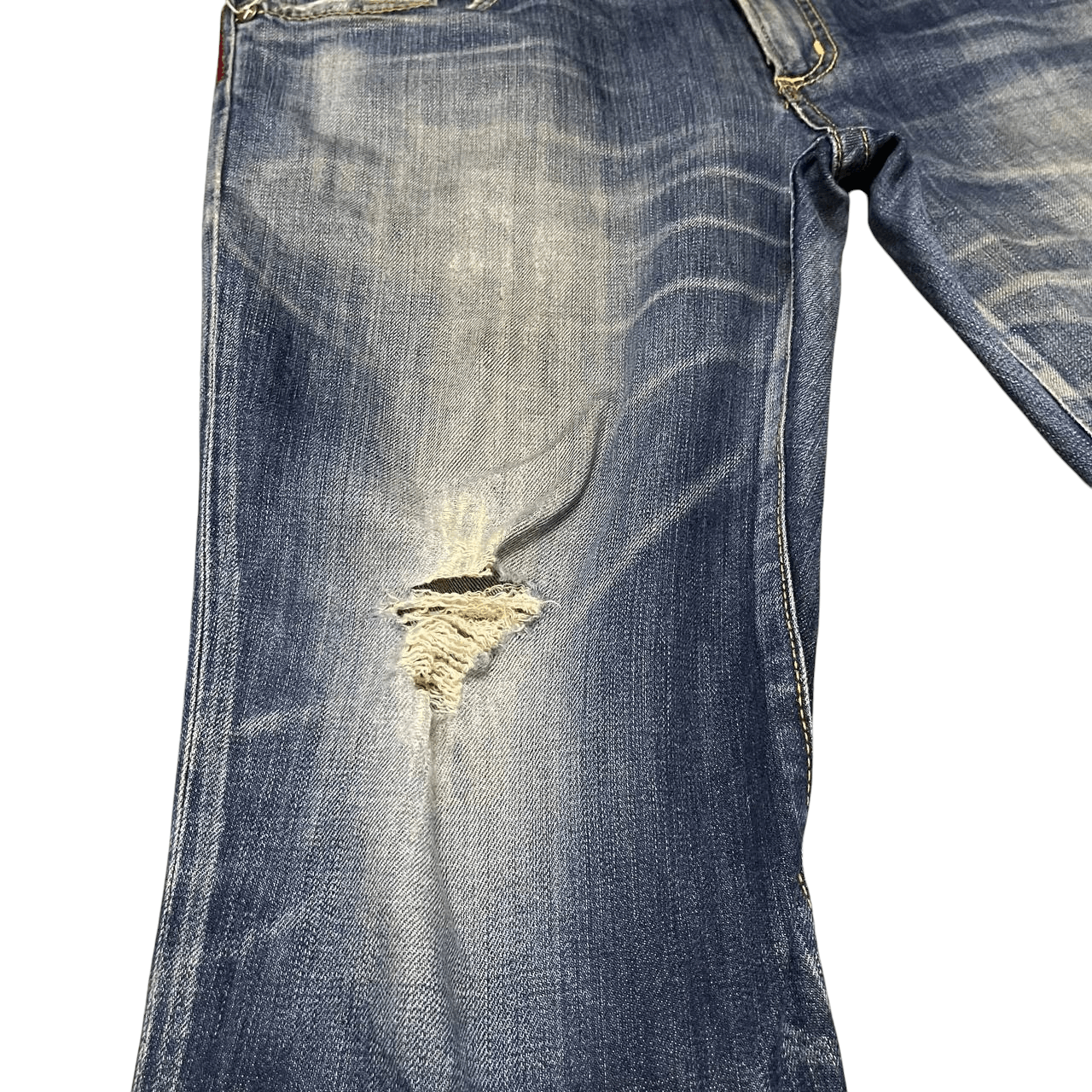Edwin Vintage Edwin Blue Trip Flared Denim Jeans Size US 34 / EU 50 - 4 Thumbnail