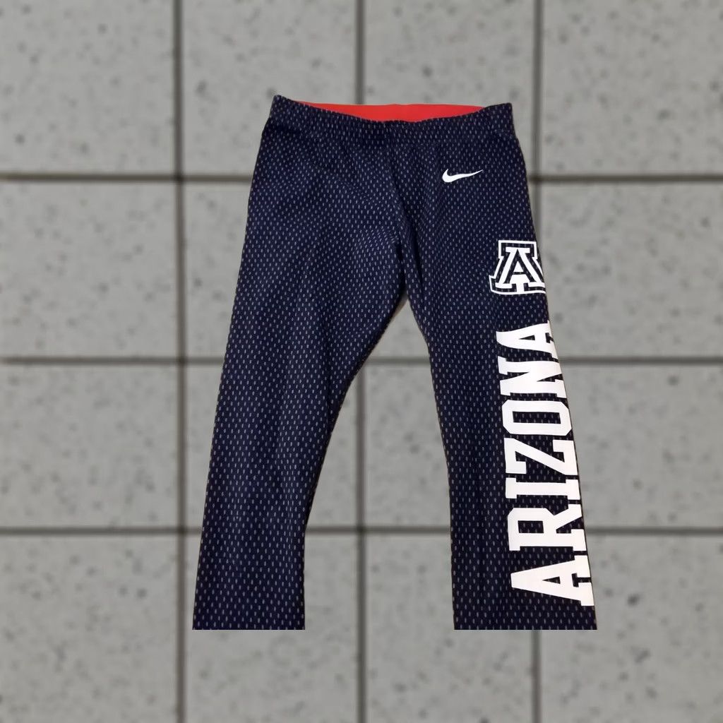 Nike Nike Womens Arizona Wildcats Pants S Small Navy Blue Athletic Leggings Size 28" / US 6 / IT 42 - 1 Thumbnail
