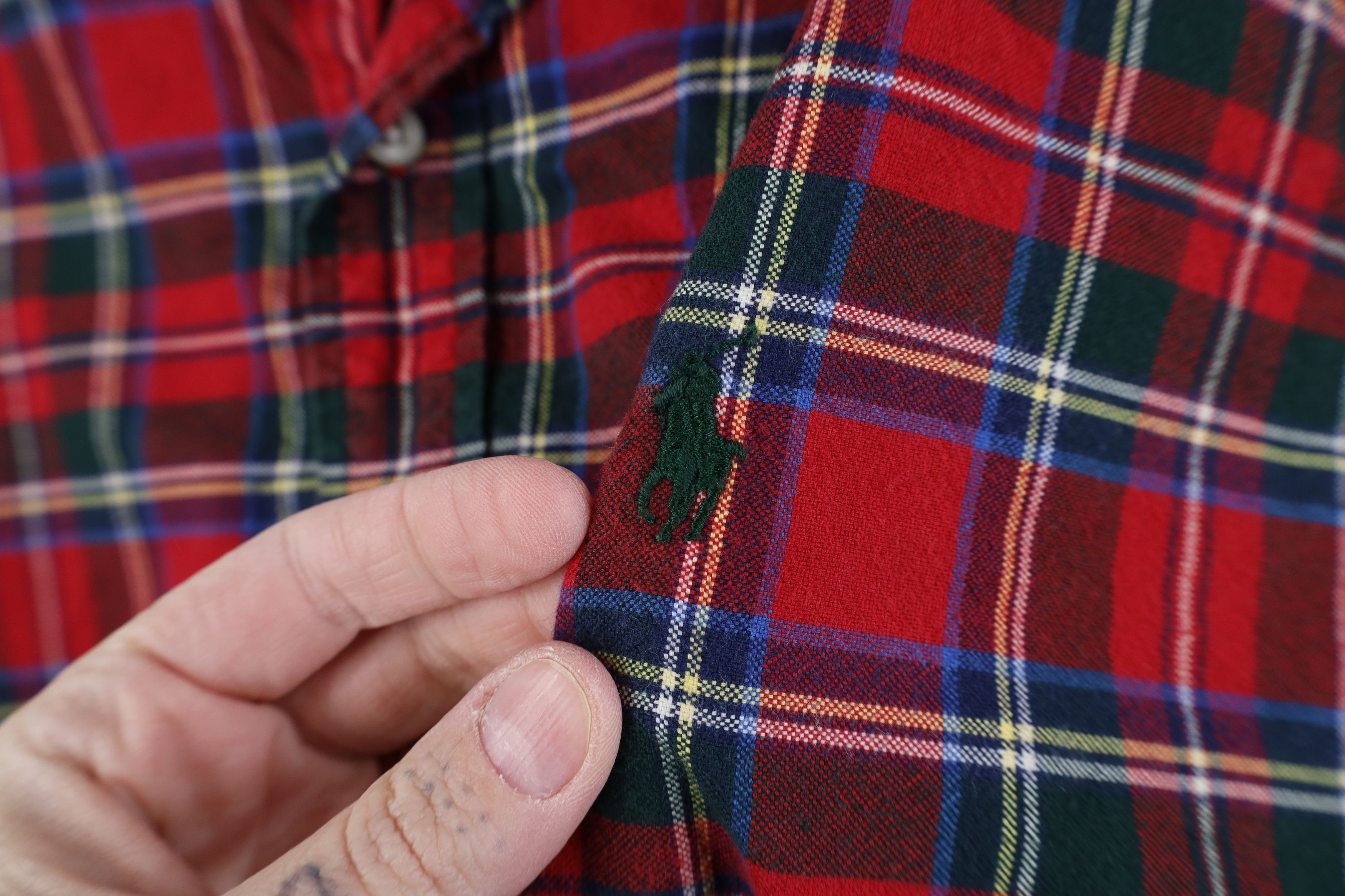Ralph Lauren Vintage Y2K Ralph Lauren Collared Button Down Shirt Plaid Size US XL / EU 56 / 4 - 4 Thumbnail