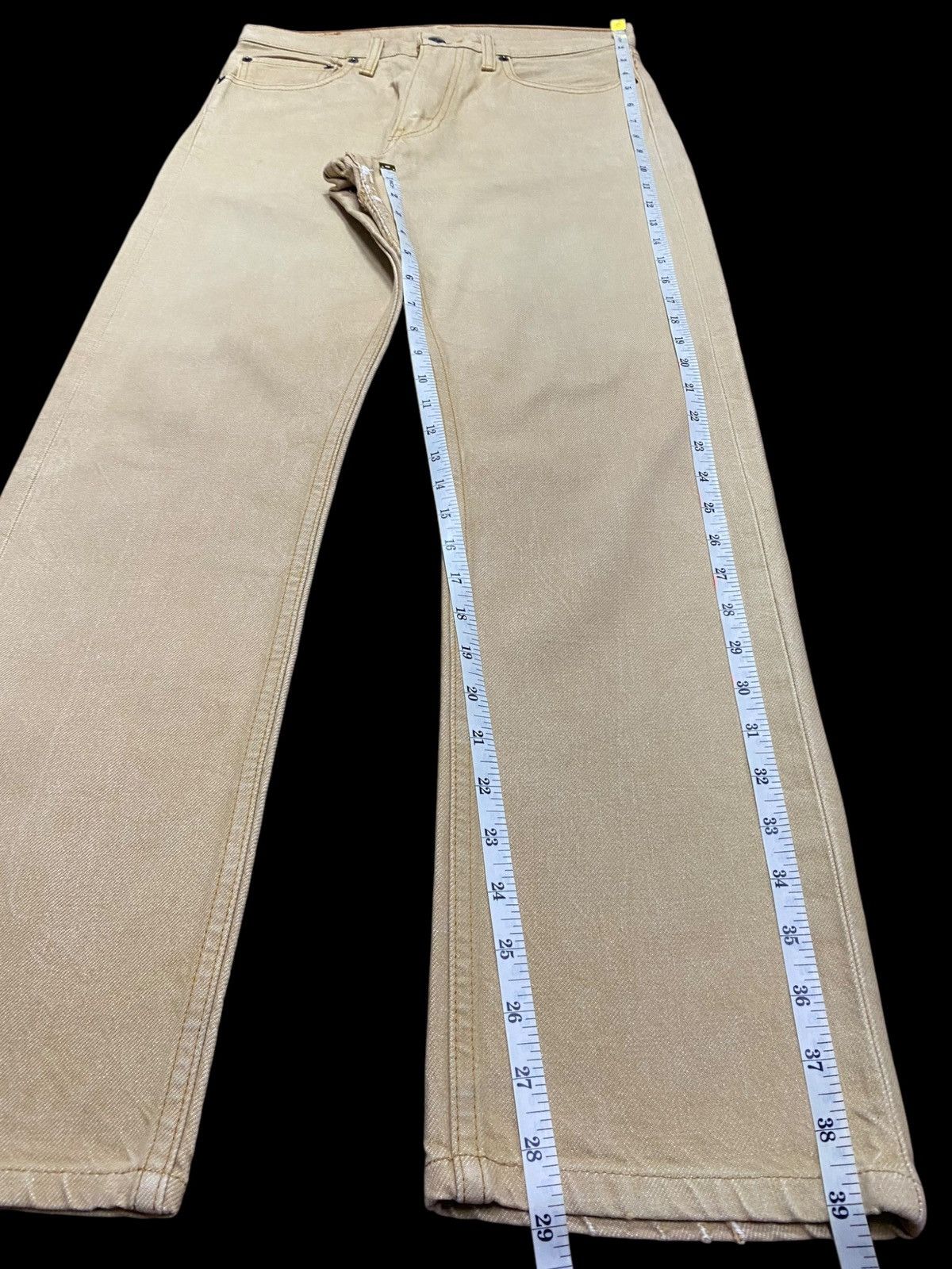 Levi's Levi's 505 cream denim jeans with a unique Size US 30 / EU 46 - 16 Thumbnail