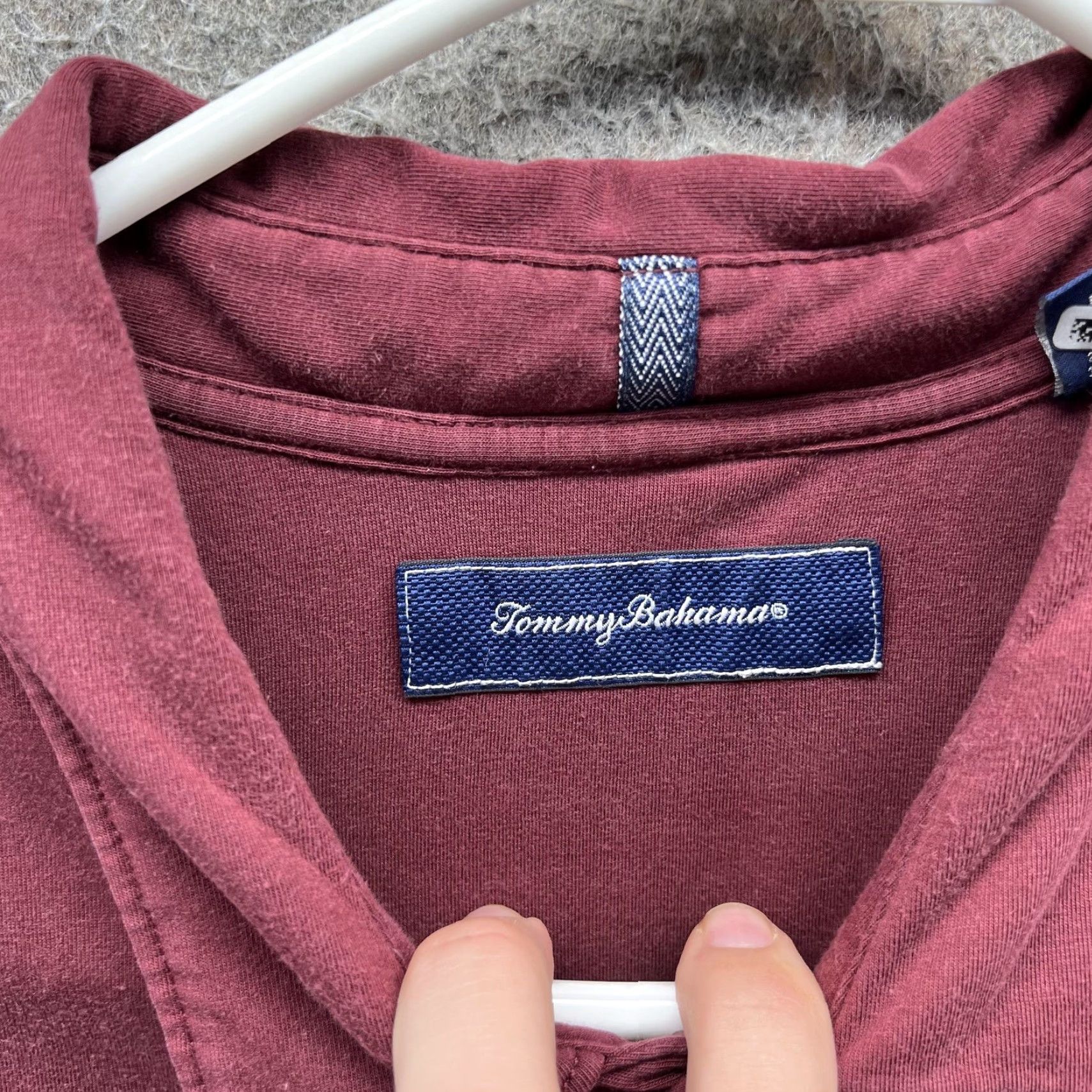 Tommy Bahama VINTAGE Tommy Bahama Polo Shirt Mens XL Red Solid Marlin Logo Stretch Relaxed Casual Size US XL / EU 56 / 4 - 2 Thumbnail