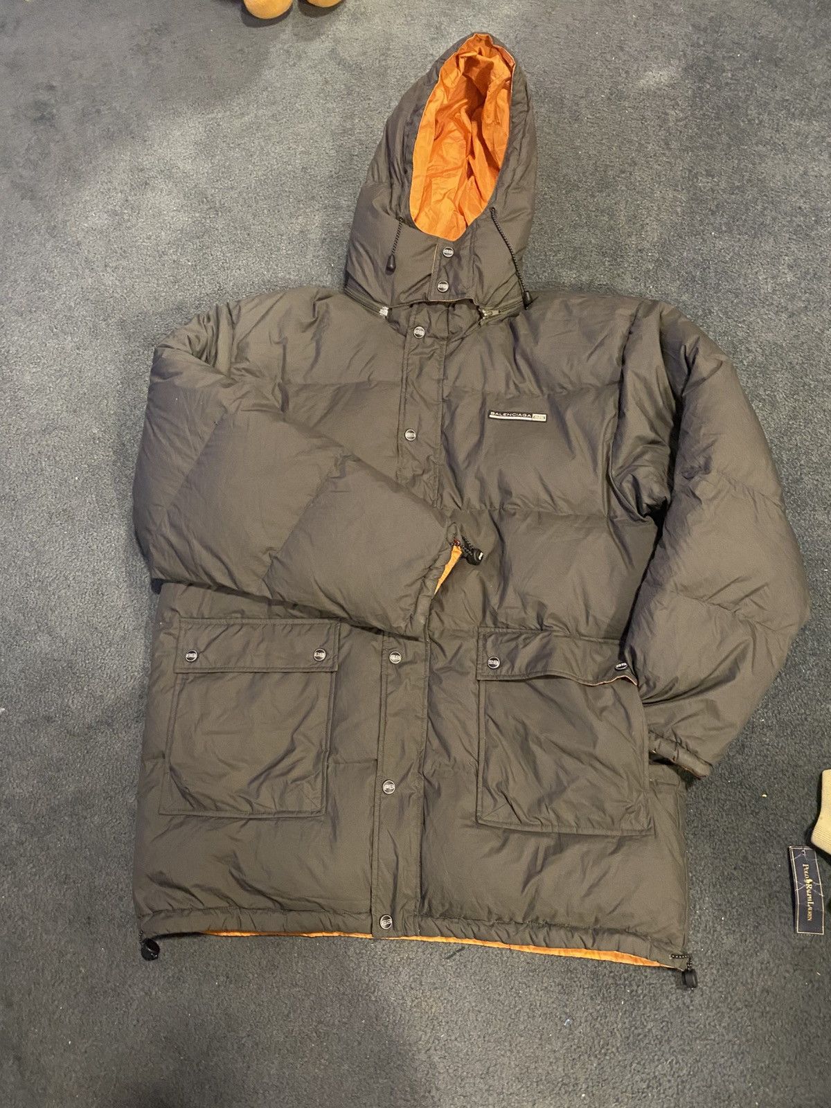 VINTAGE 90s BALENCIAGA SPORTS REVERSIBLE PUFFER JACKET