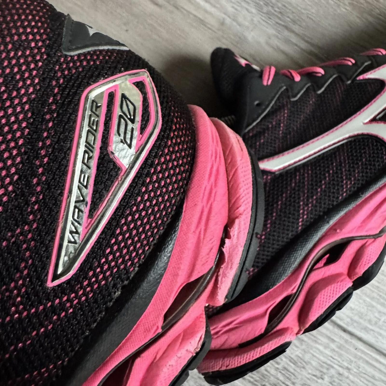 Mizuno MIZUNO • Wave Rider 20 "Black/Pink" (9.5M) Size US 9.5 / EU 42-43 - 7 Thumbnail