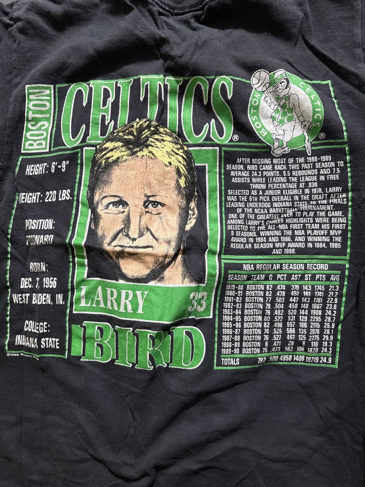 Nutmeg Larry Bird Boston Celtics tee Size US M / EU 48-50 / 2 - 2 Thumbnail