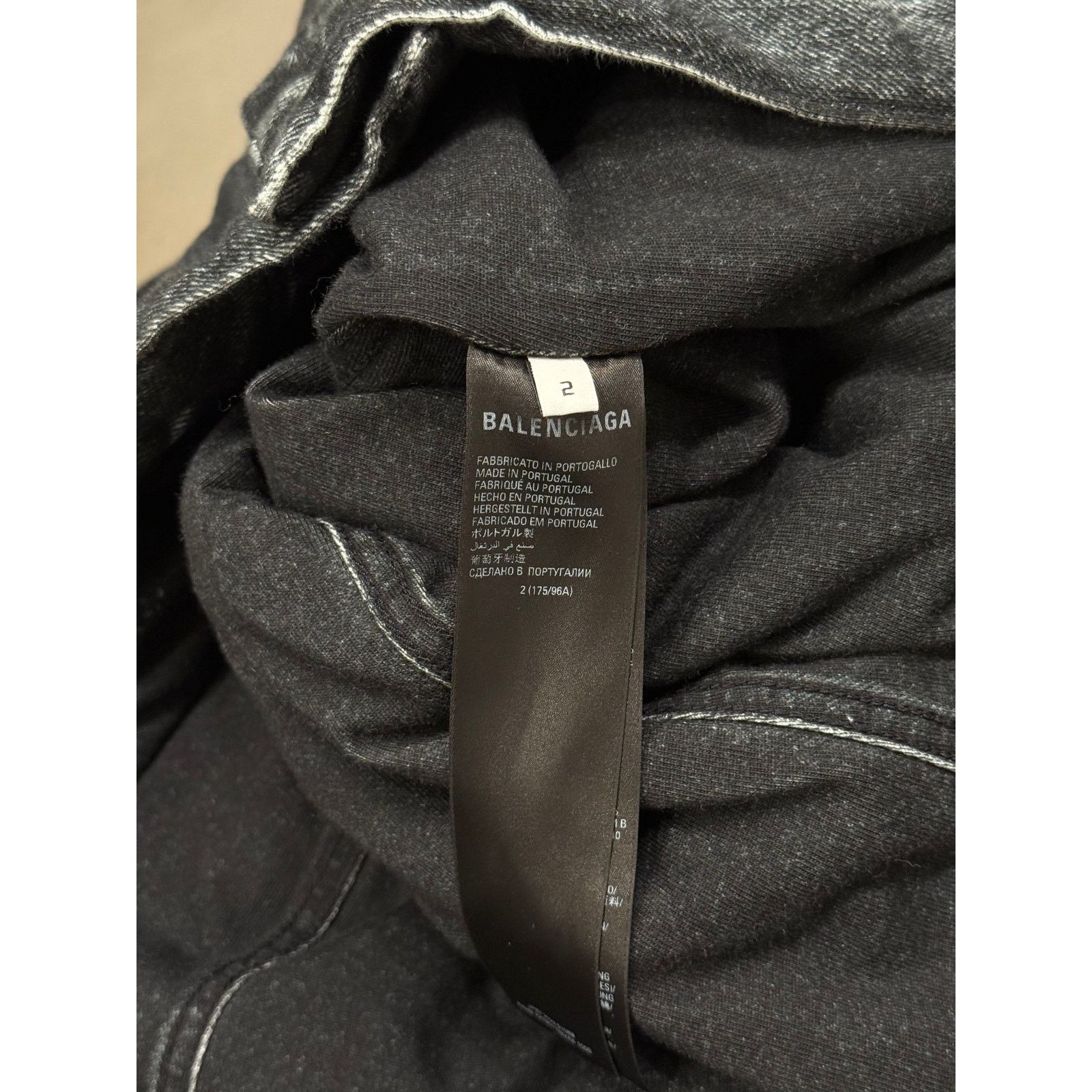 Balenciaga 2020 Balenciaga trompe l'oeil heavy cotton jacket Size US M / EU 48-50 / 2 - 10 Thumbnail