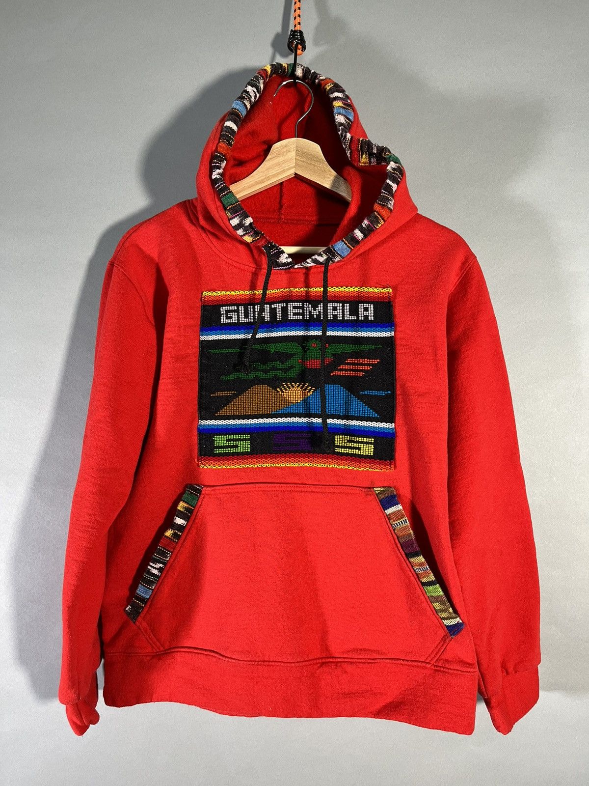 Mexicana × Vintage × sss Red Guatemala Hoodie Size US XS / EU 42 / 0 - 3 Thumbnail