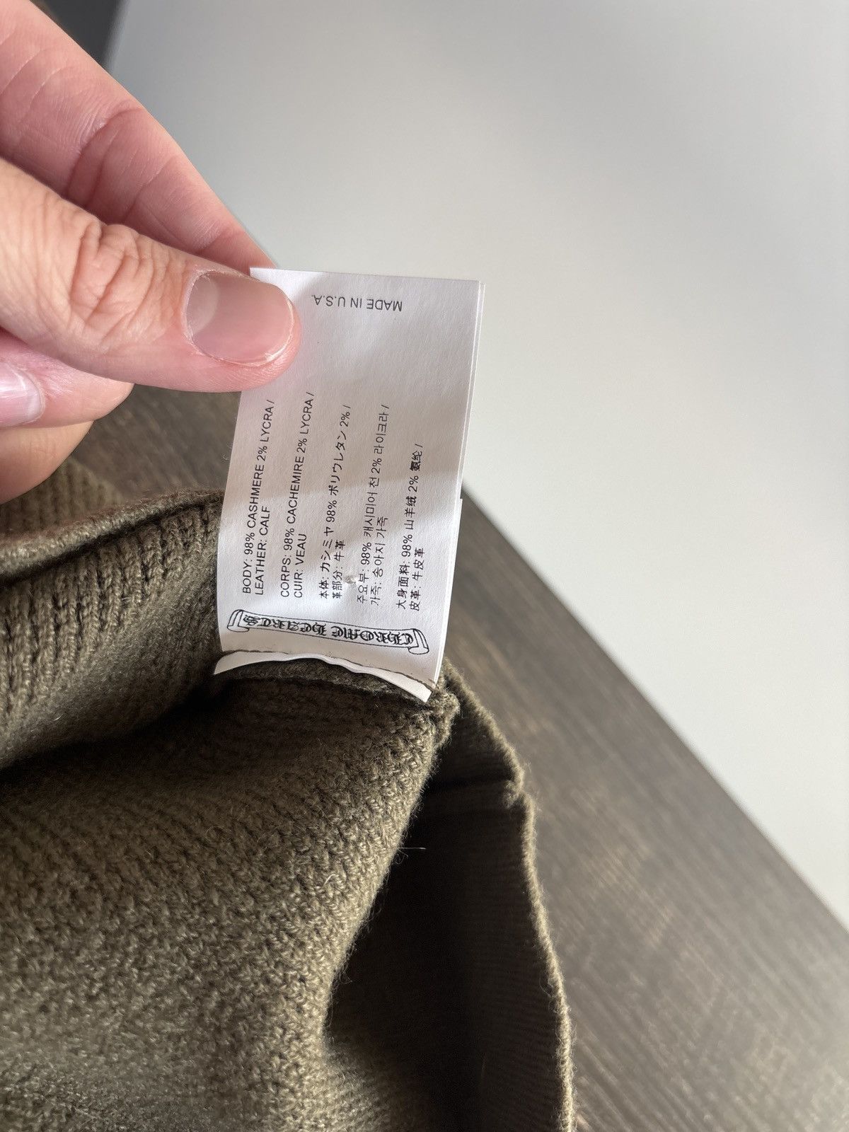 Chrome Hearts Chrome Hearts Cashmere Cardigan Size US XXL / EU 58 / 5 - 2 Thumbnail