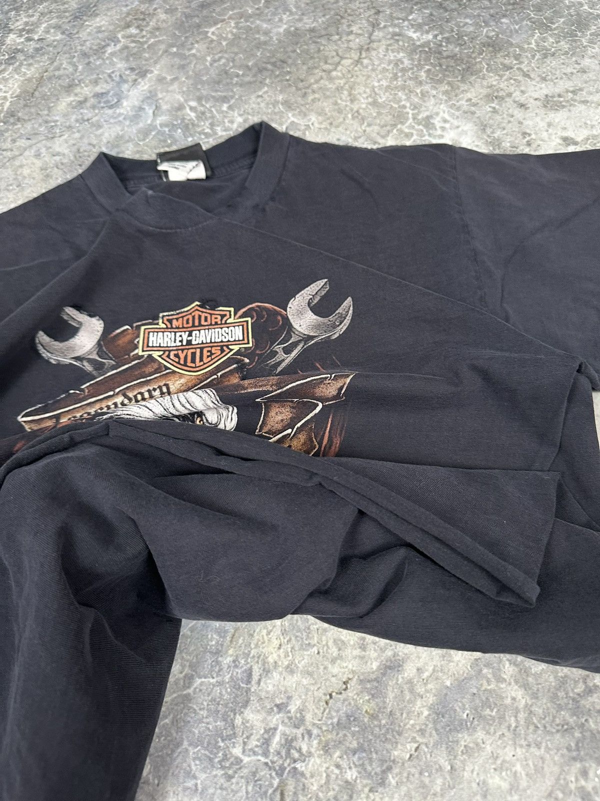 Harley Davidson × Vintage Vintage Thrashed Harley Tee Size US L / EU 52-54 / 3 - 5 Thumbnail