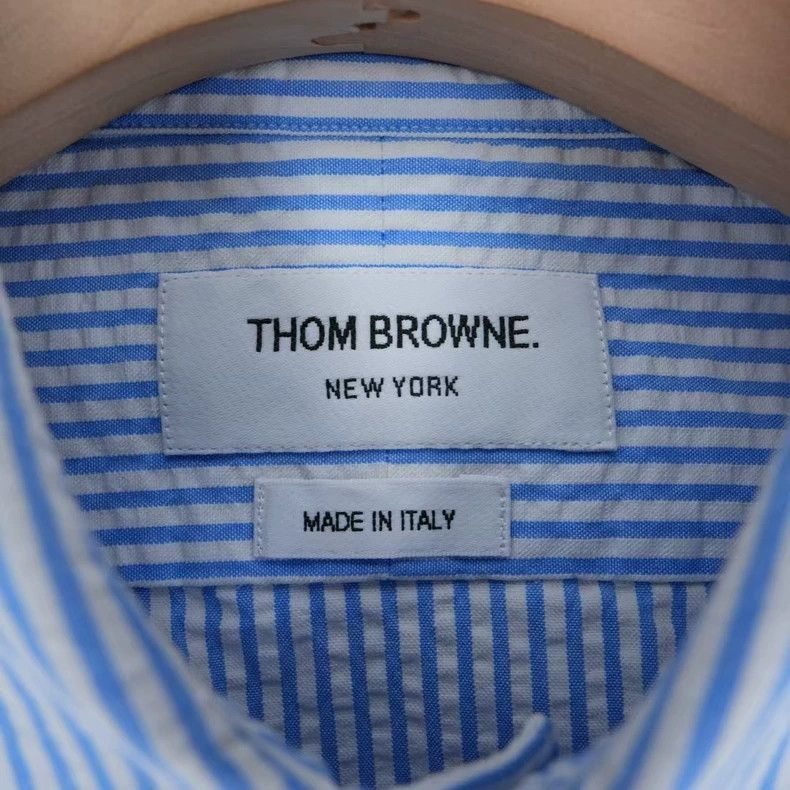 Thom Browne Thom Browne Pom-pom sleeve double-breasted shirt Size US S / EU 44-46 / 1 - 3 Thumbnail