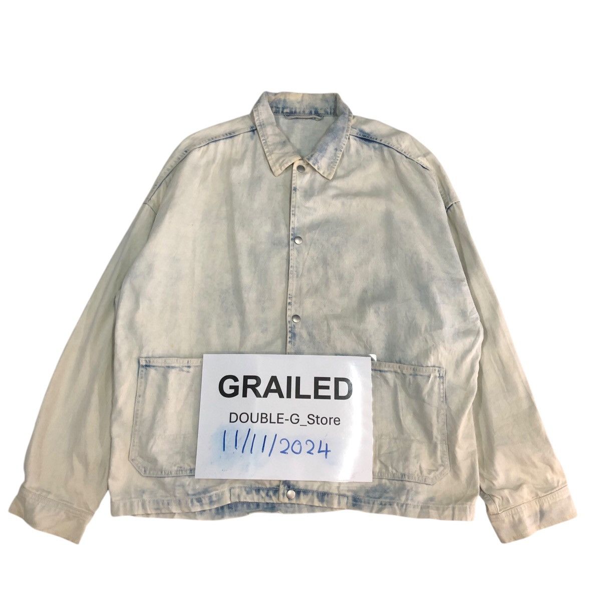 Japanese Brand × Vintage 📌Vintage Acid Wash Bomber Jacket Gu Japan Issey Miyake Size US L / EU 52-54 / 3 - 1 Thumbnail