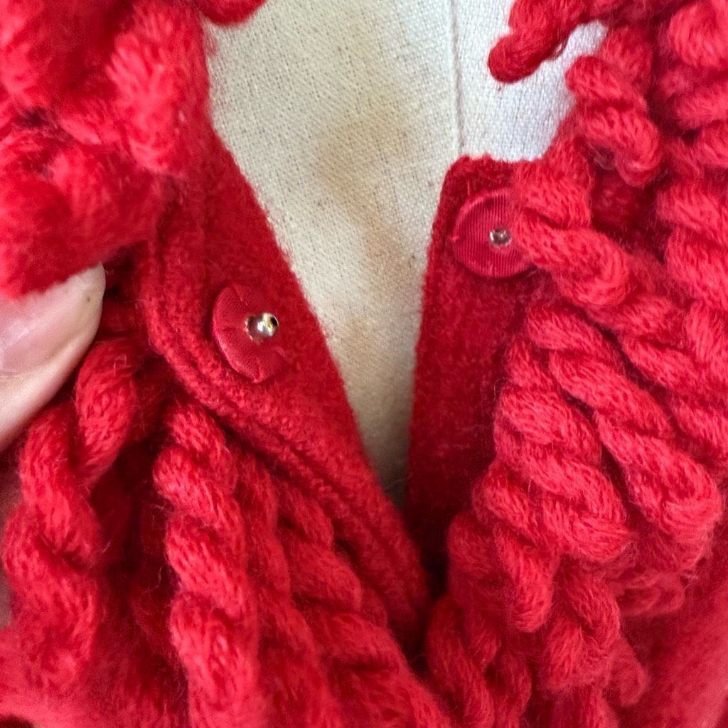 Other Vintage 90s Talbots Red Boiled Wool Blazer S Size S / US 4 / IT 40 - 8 Thumbnail