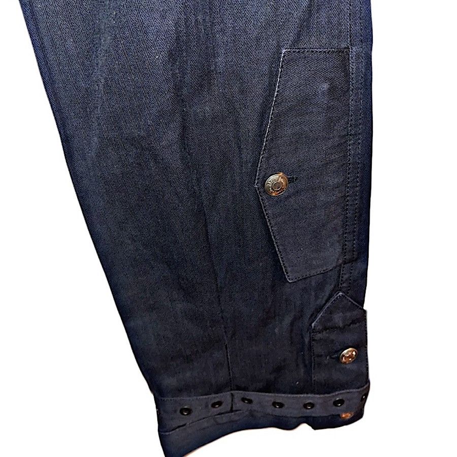 Dior Authentic Christian Dior 04 AW Galliano Black Bondage Denim Size 25" / US 0 / IT 36 - 8 Thumbnail