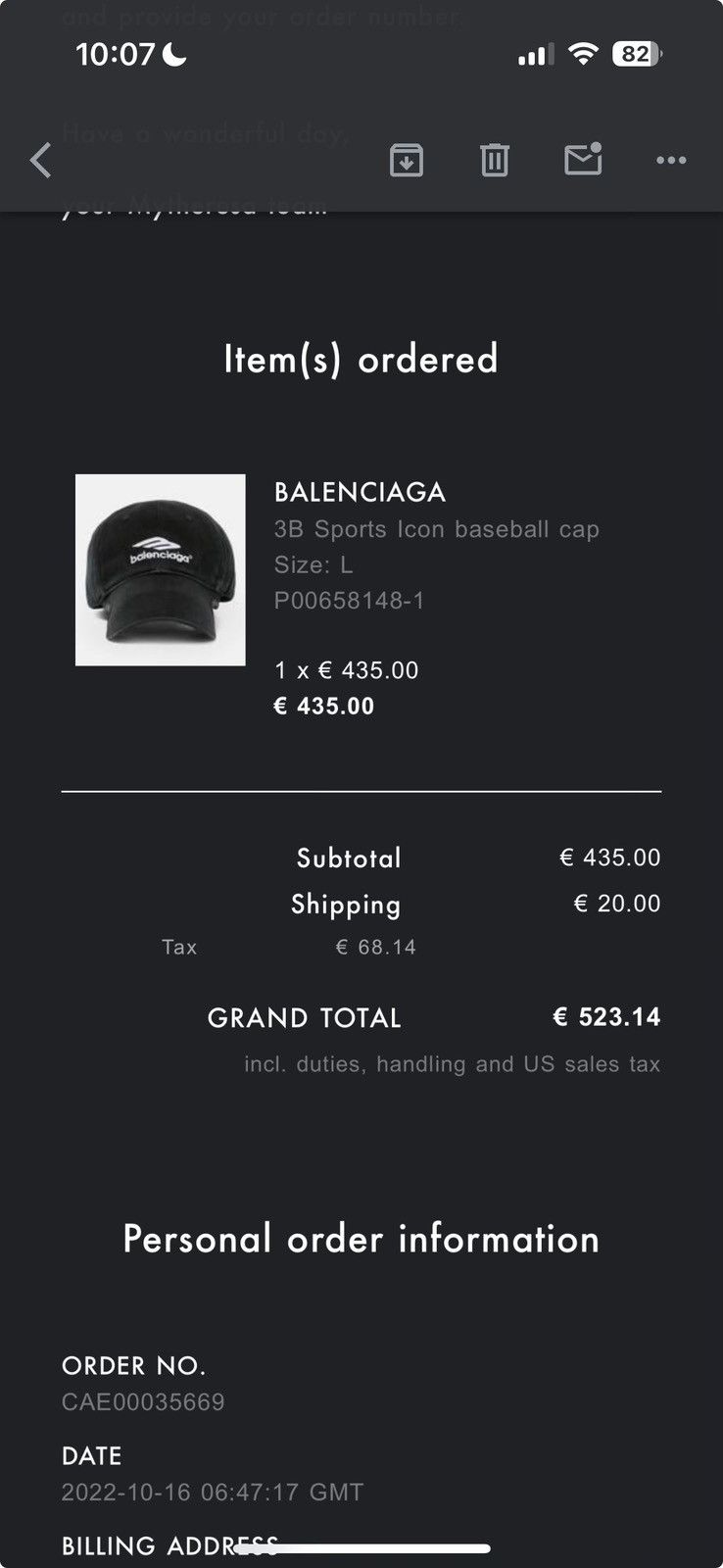 Balenciaga Balenciaga - 3B Sports Icon Baseball Cap size L Size ONE SIZE - 12 Thumbnail