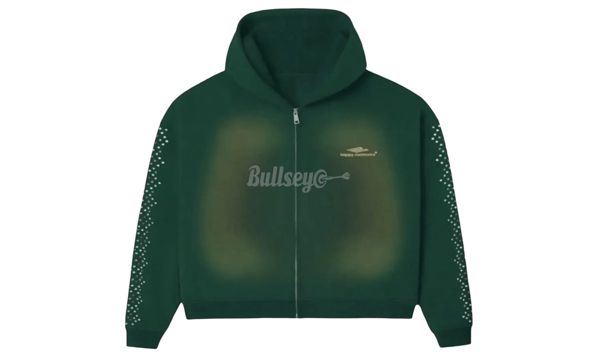 Green Bean Crystal Zip Up Hoodie