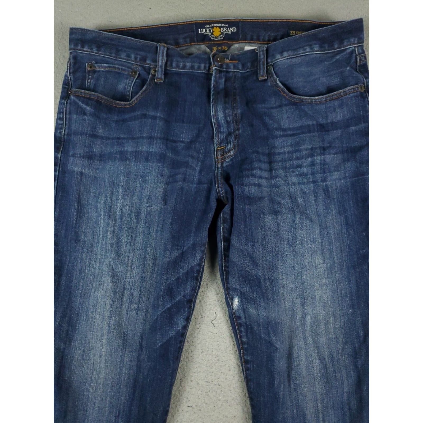 Lucky Brand Lucky Brand Mens 36x30 Extra Large Blue Straight Leg Denim Jeans Pants Size US 36 / EU 52 - 2 Thumbnail